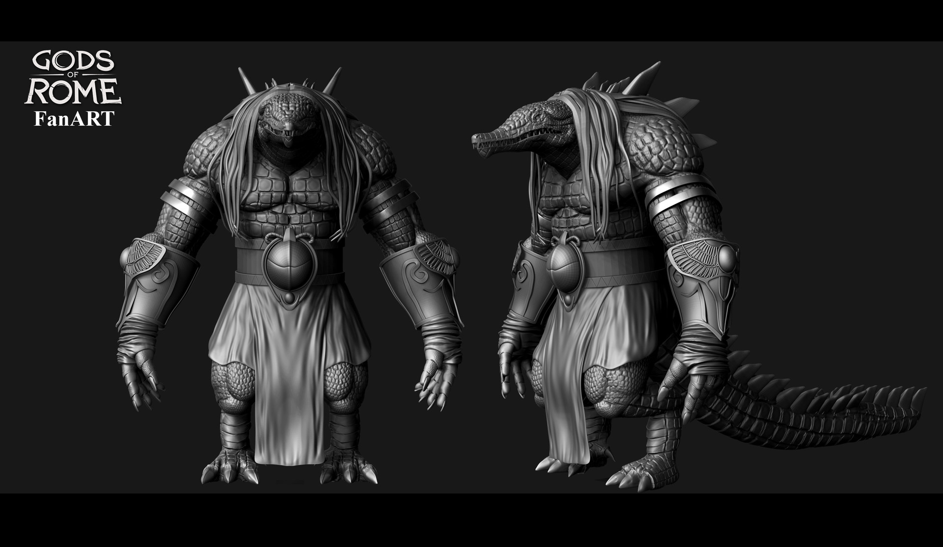 Artstation Sobek God Of Rome Fanart Ludfi Amriandi