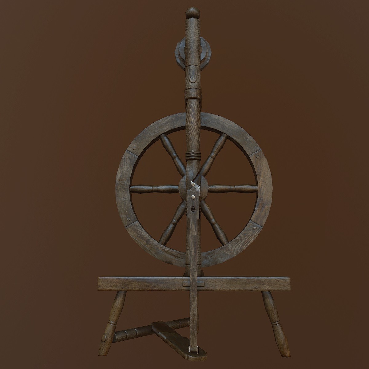 Wood Spinning Wheel.