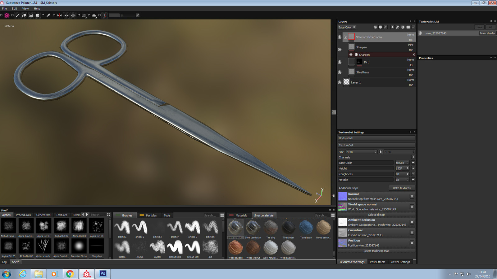 Substance painter кисть не рисует