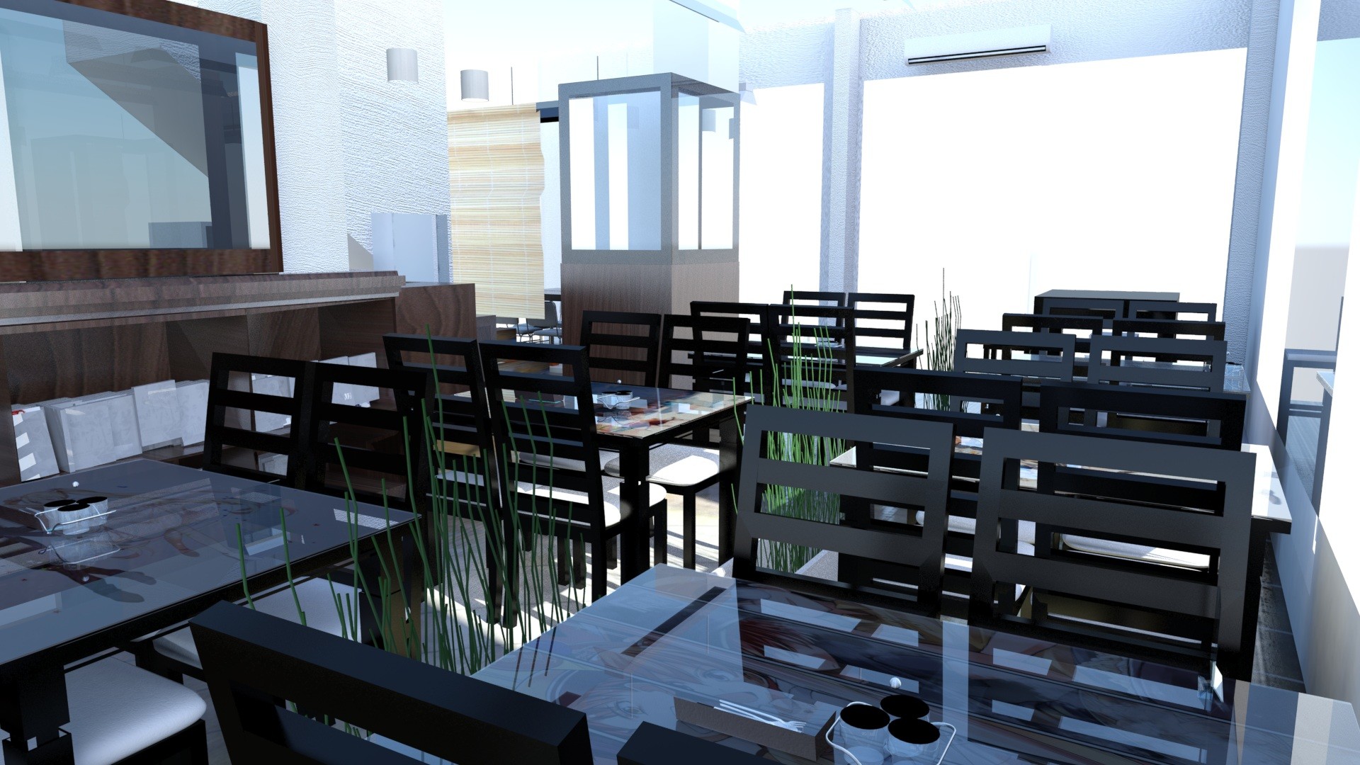Artstation Modelling Lullaby Winds Anime Restaurant Cafe