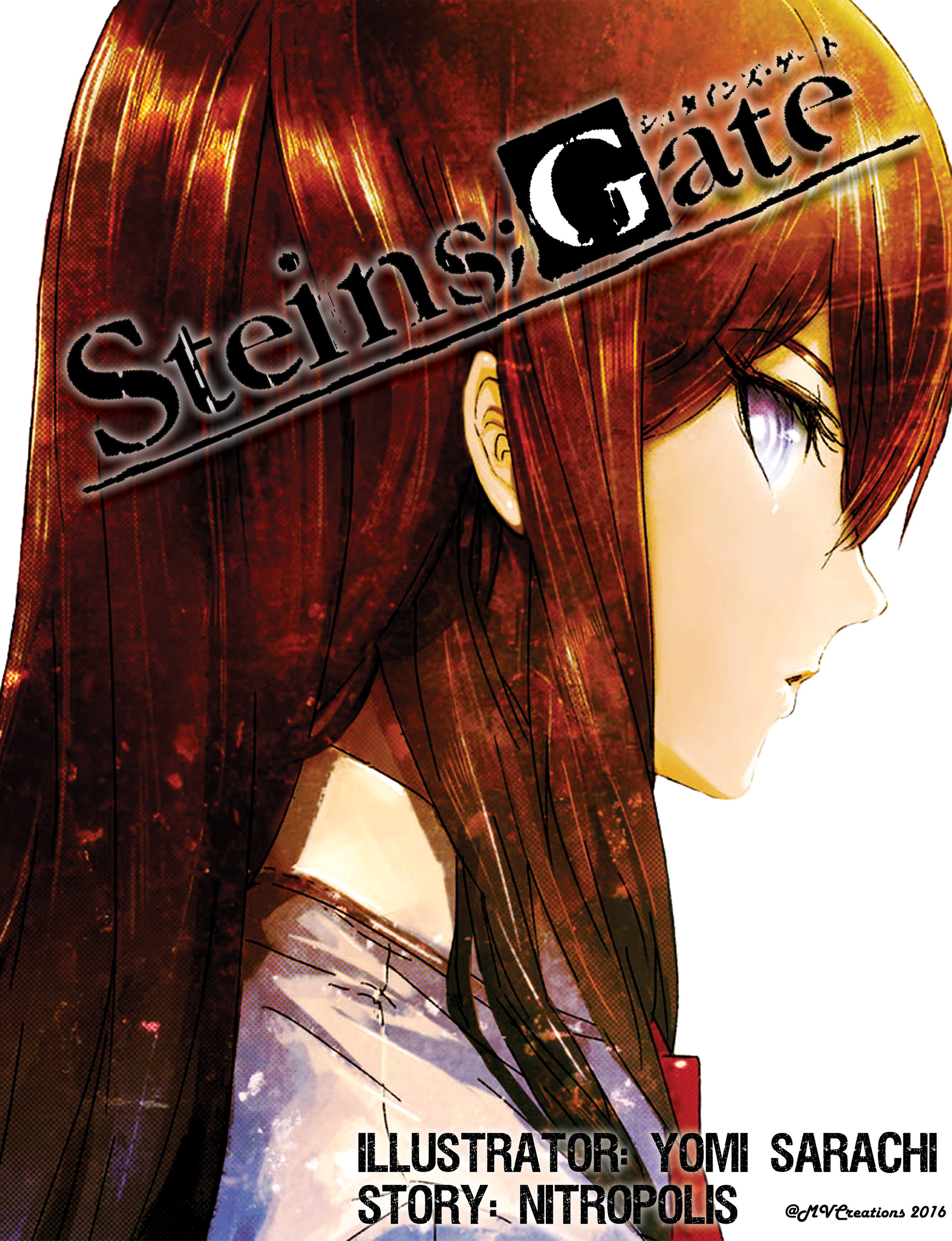 Artstation Stein Gate Manga Font Cover Concept Mark Valeri Ein schoener manga der fuer fans des animes steins;gate sehr gut passt. stein gate manga font cover concept