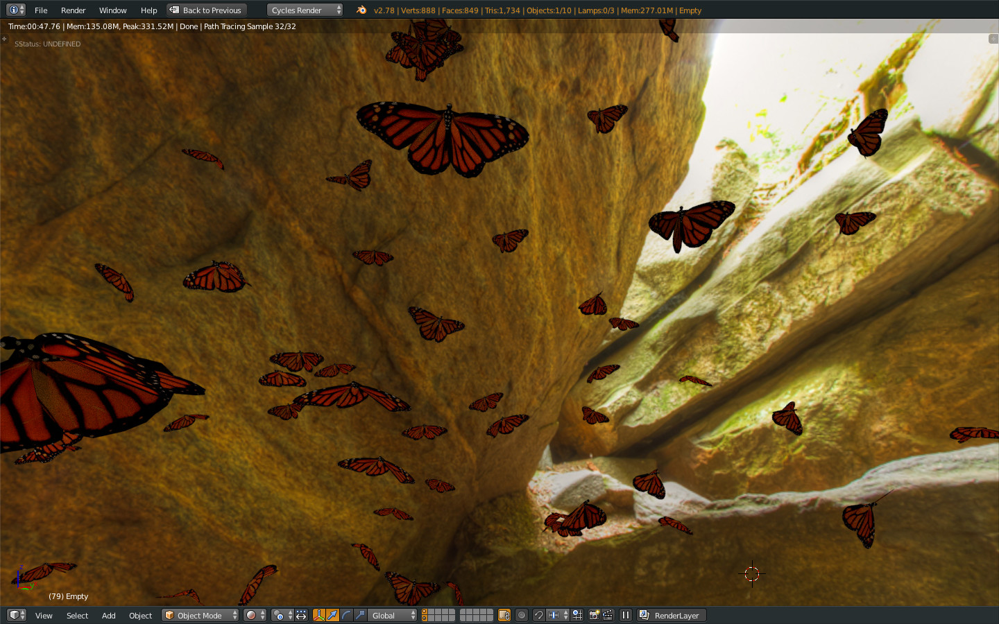 ArtStation Butterfly Cave