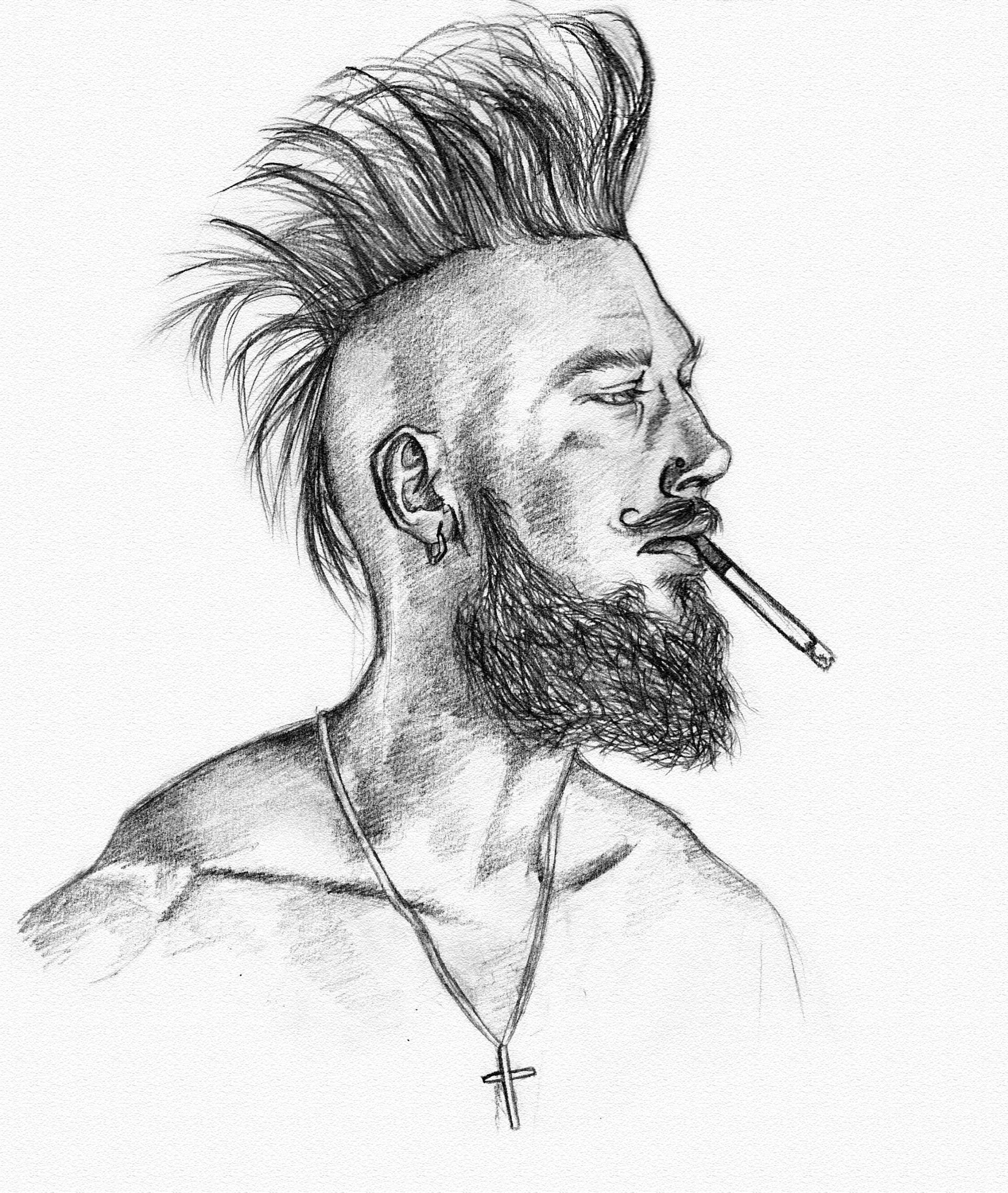 Ирокез как рисовать