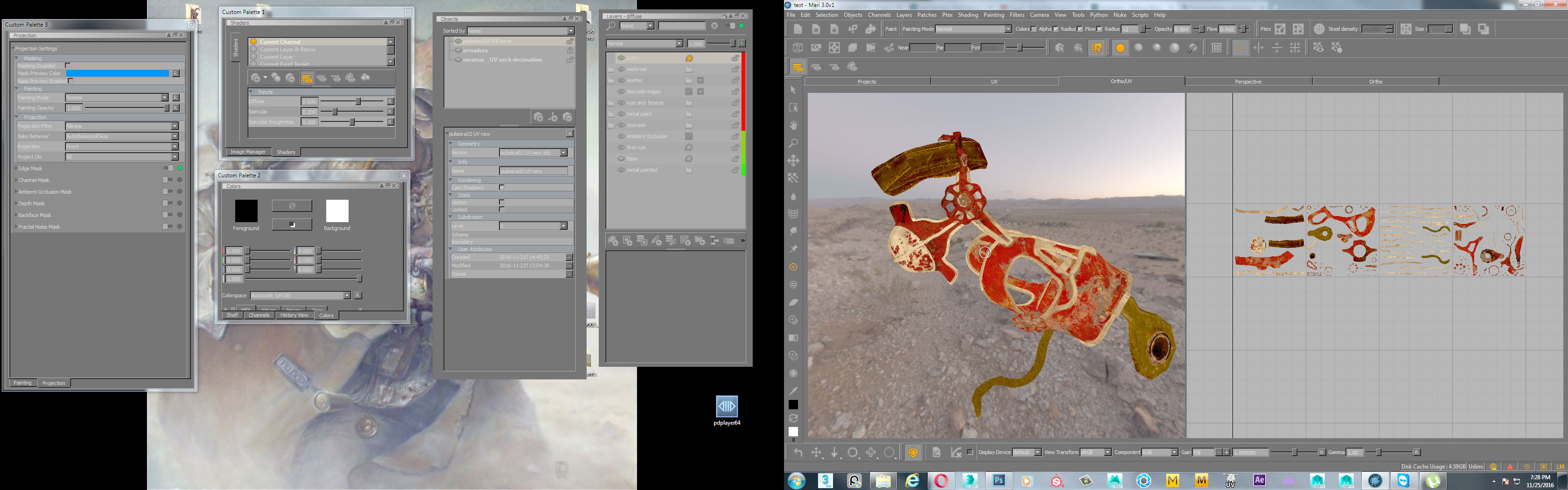 importing the  masks from substance