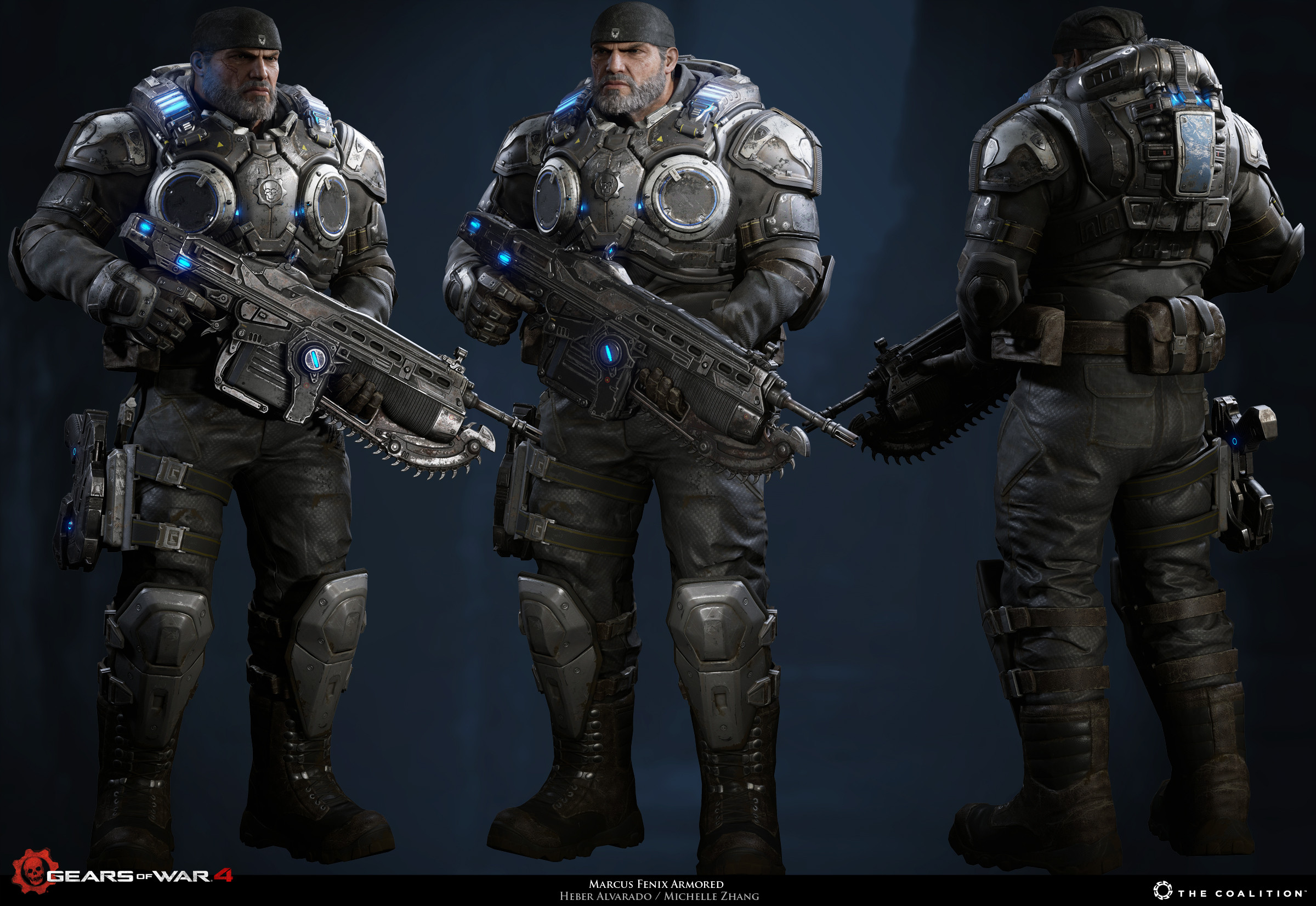 Heber Alvarado Marcus Fenix Gears of war 4
