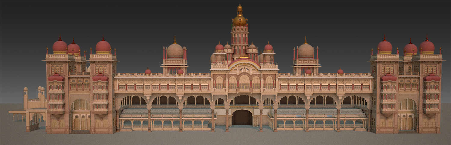 Artstation Mysore Palace Model Jaisan Vijayachandran