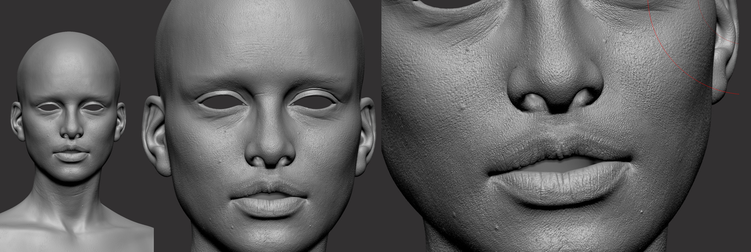 Губы Zbrush