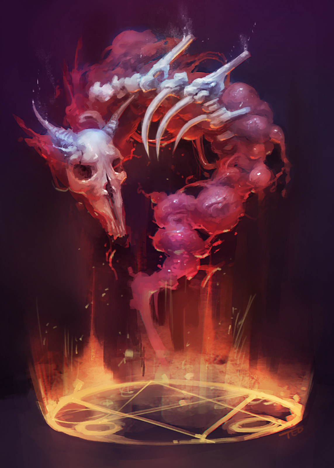 Artstation Arcane Magic Summoning Teddy Boar