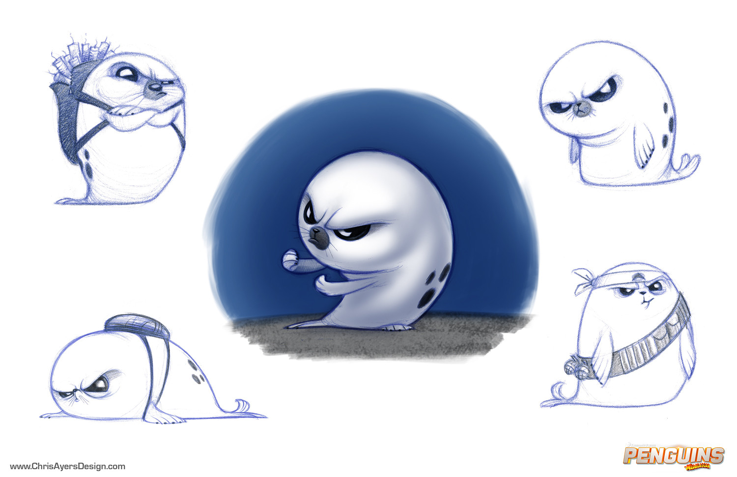ArtStation - Penguins of Madagascar - Seal Pup
