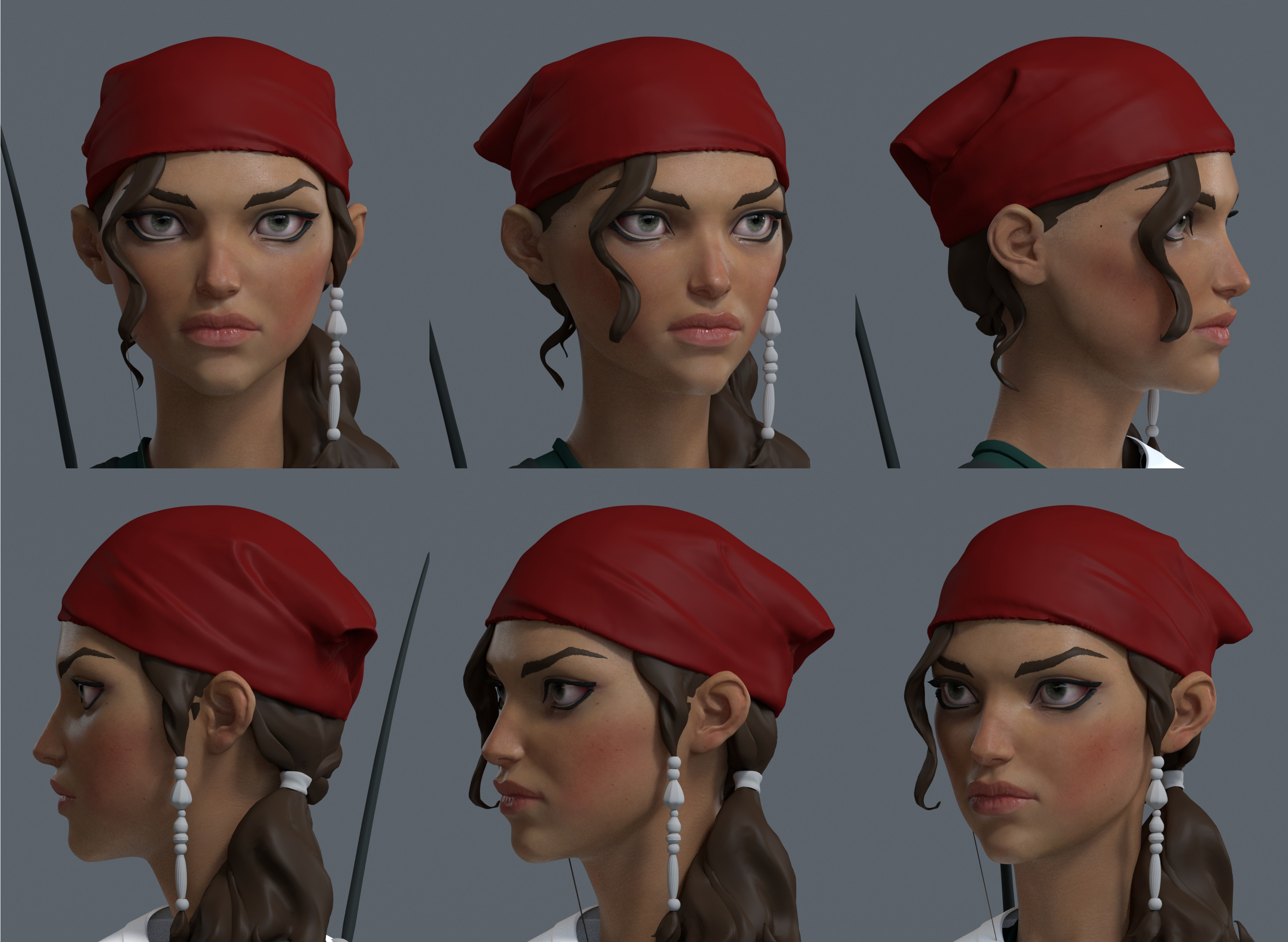 lookdev wip - character turntable