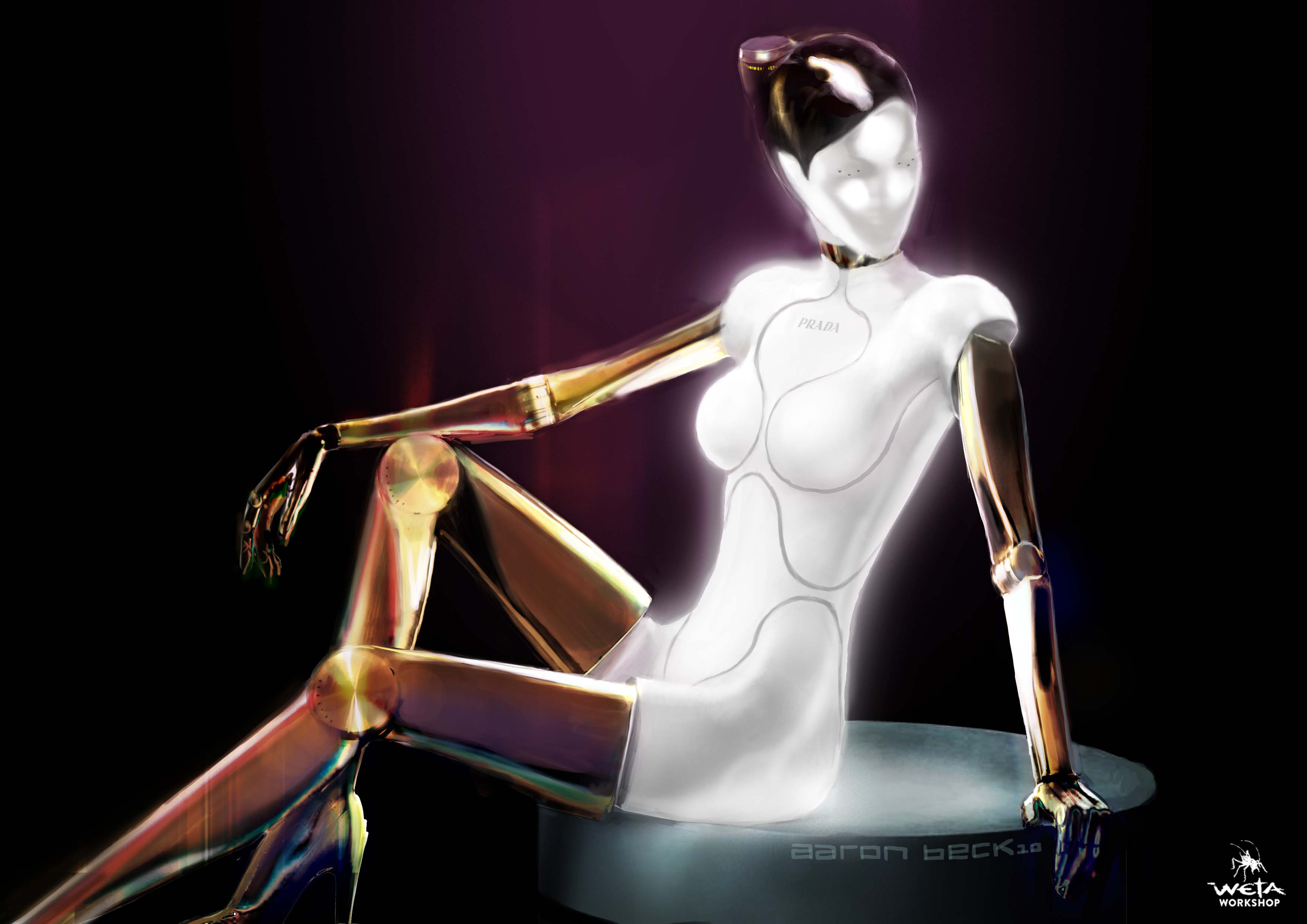 Hostess Bot - 
Artist: Aaron Beck
