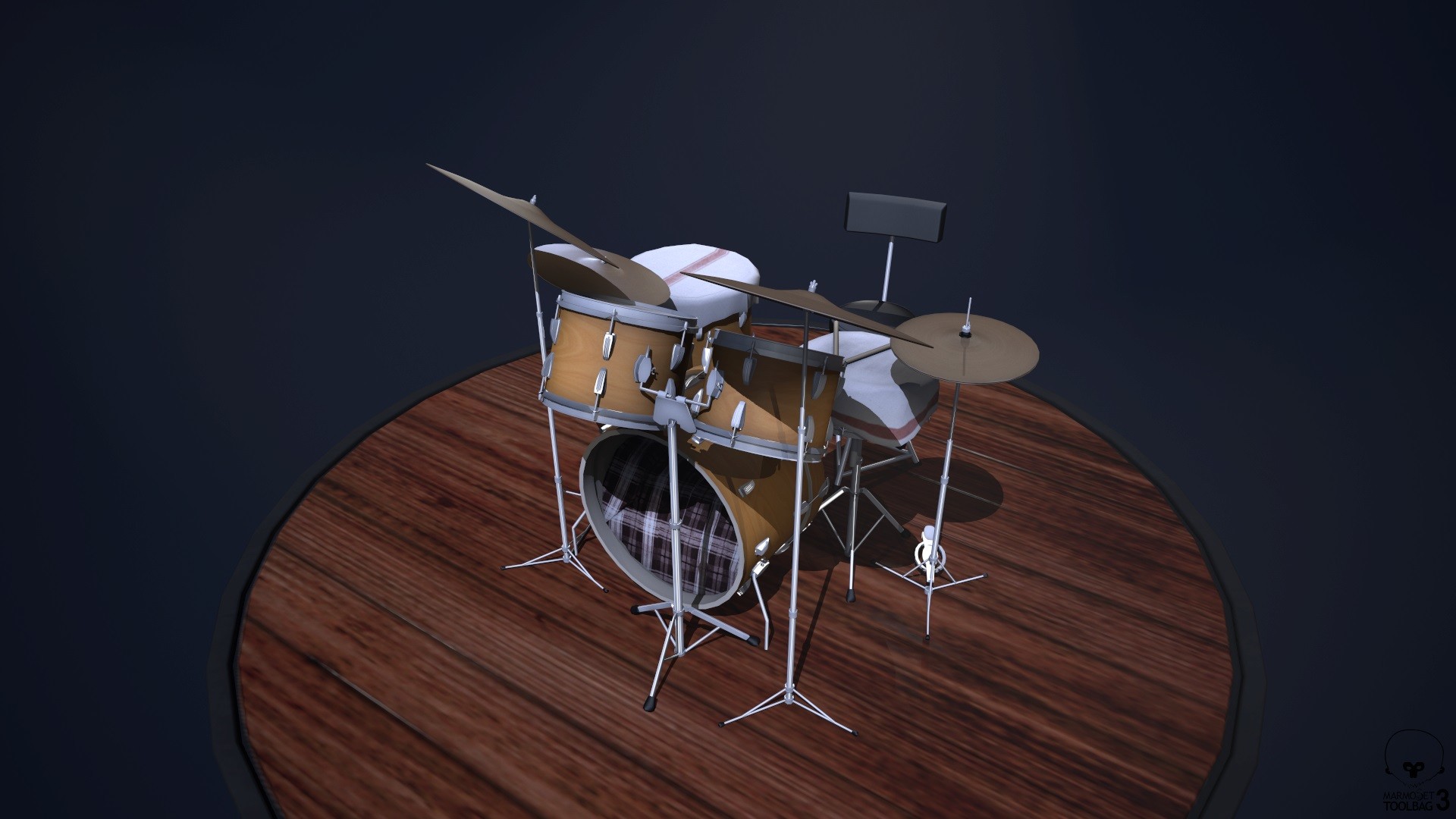 ArtStation - Ludwig Hollywood Maple Drum Kit