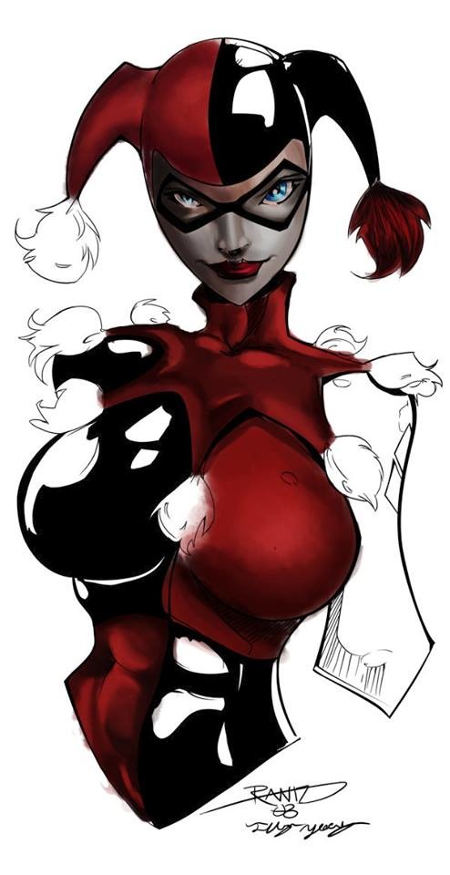 Old skool harley quinn top