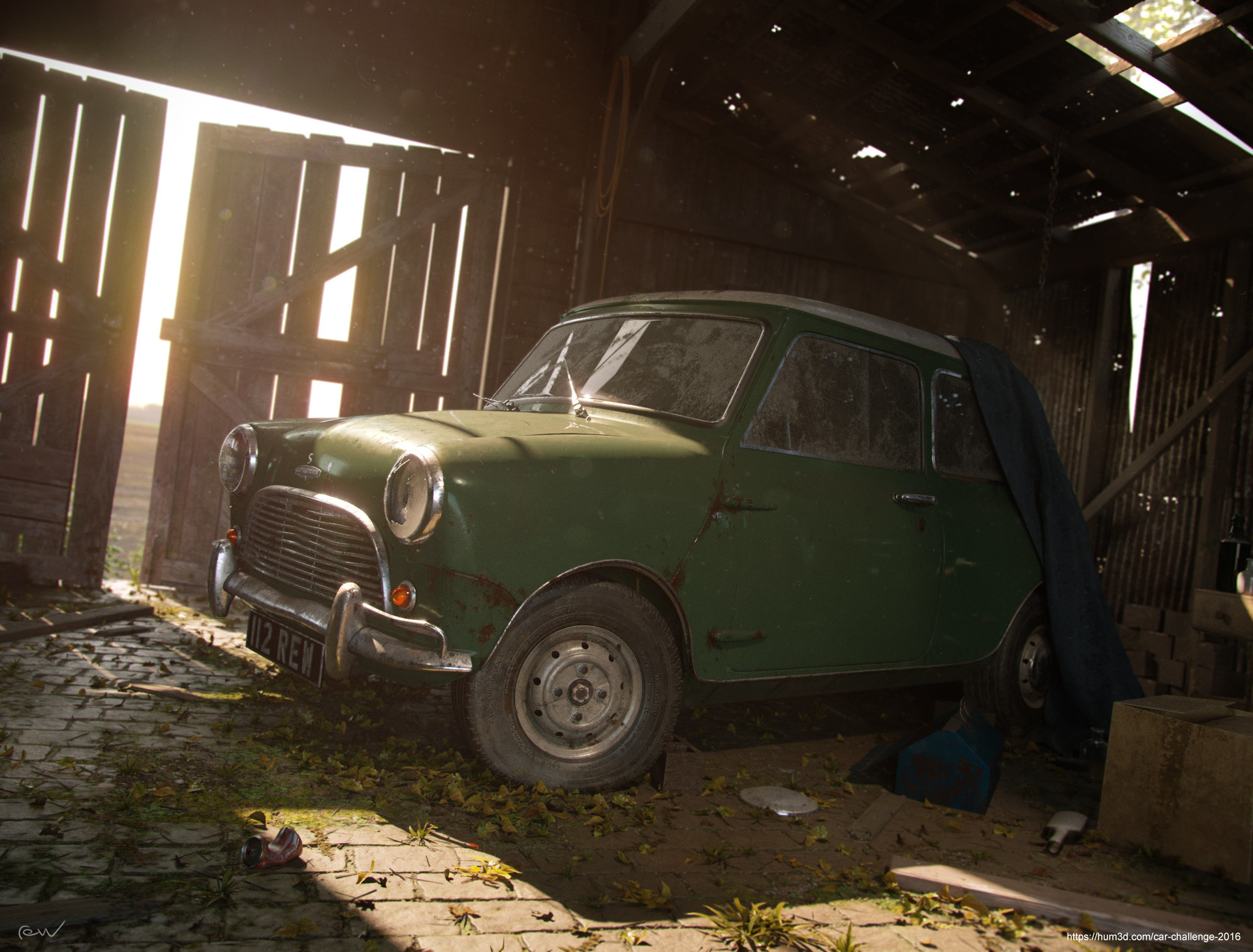 Artstation Classic Barn Find Humster3d Car Render Challenge