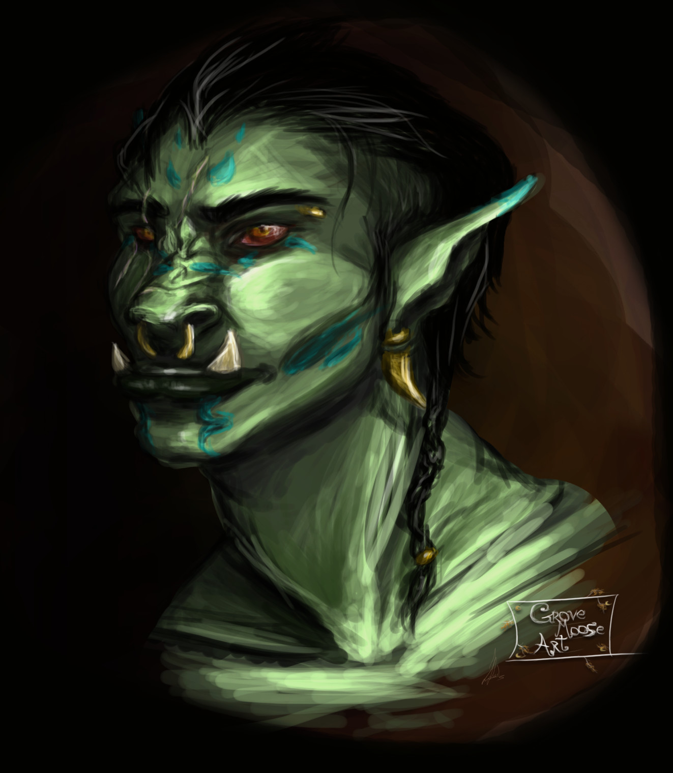 Artstation Digital Painting Practice Orc Character