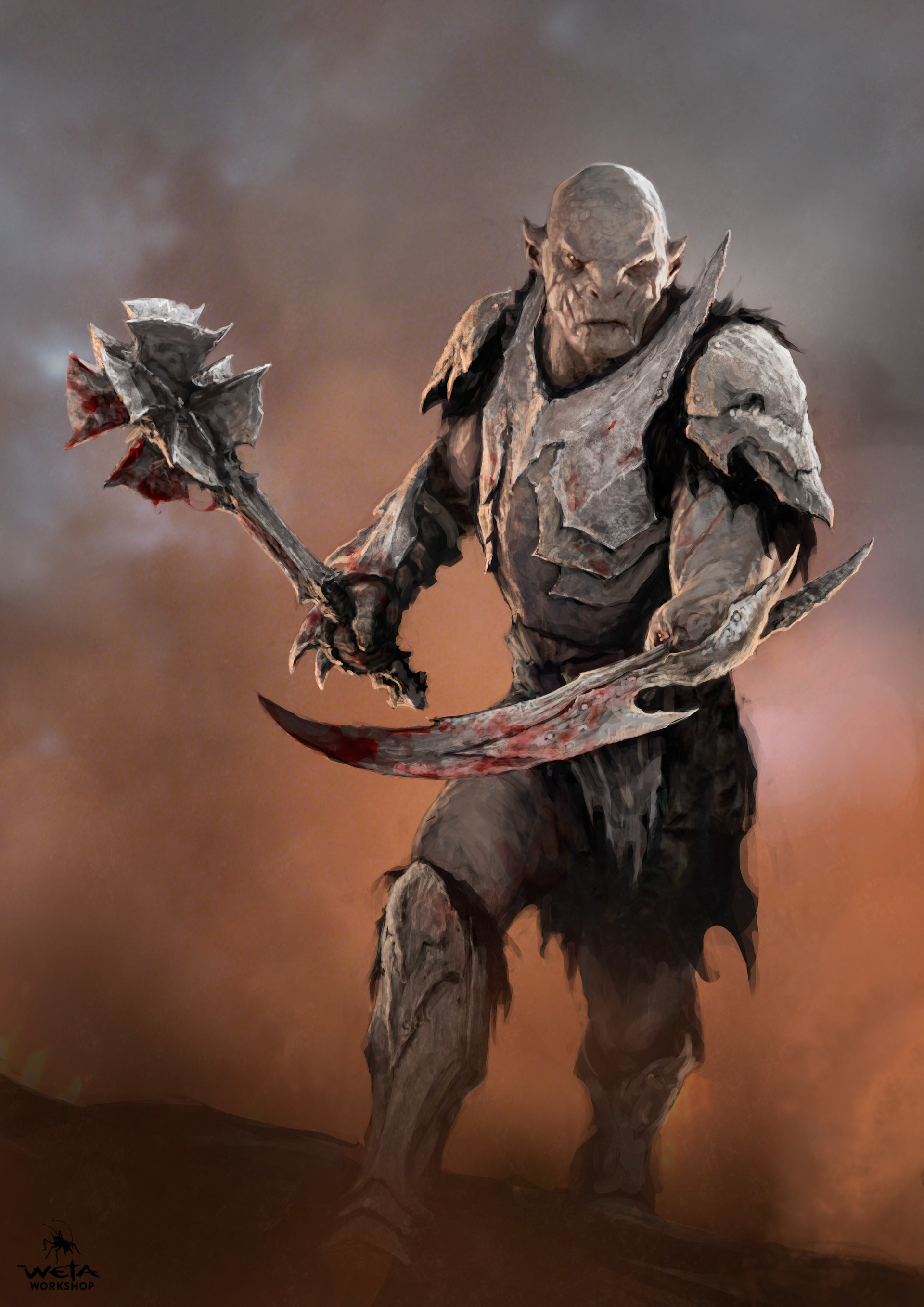 Artstation The Hobbit Battle Of Five Armies Hero Orcs
