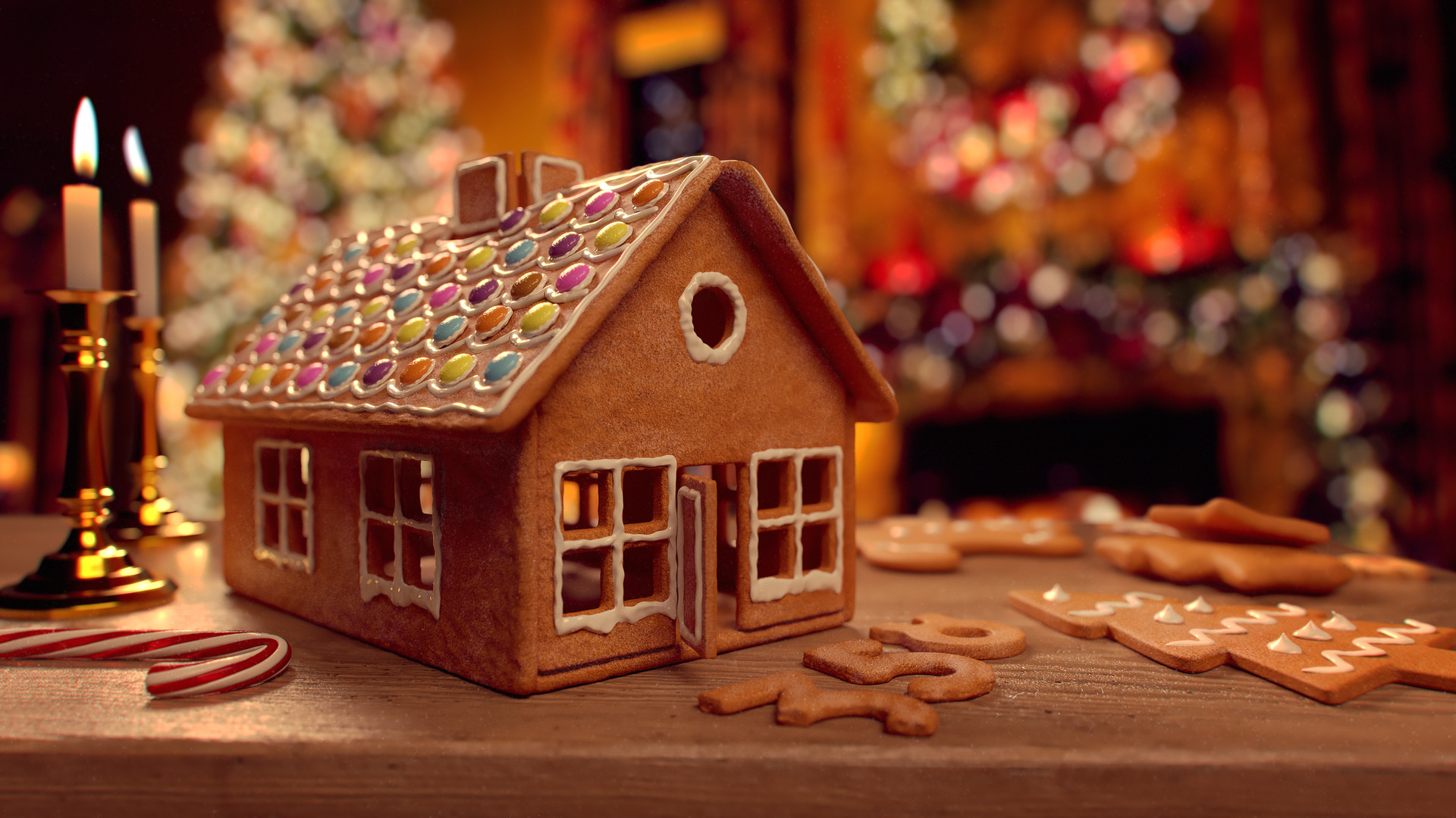 Gingerbread House 3D.