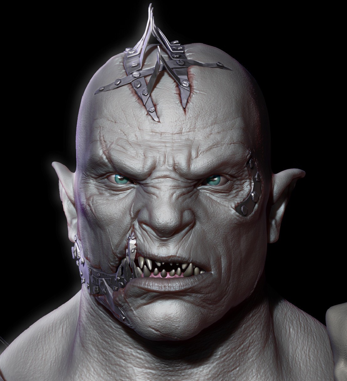 Azogs Brother Orc Concept Sculpt 
