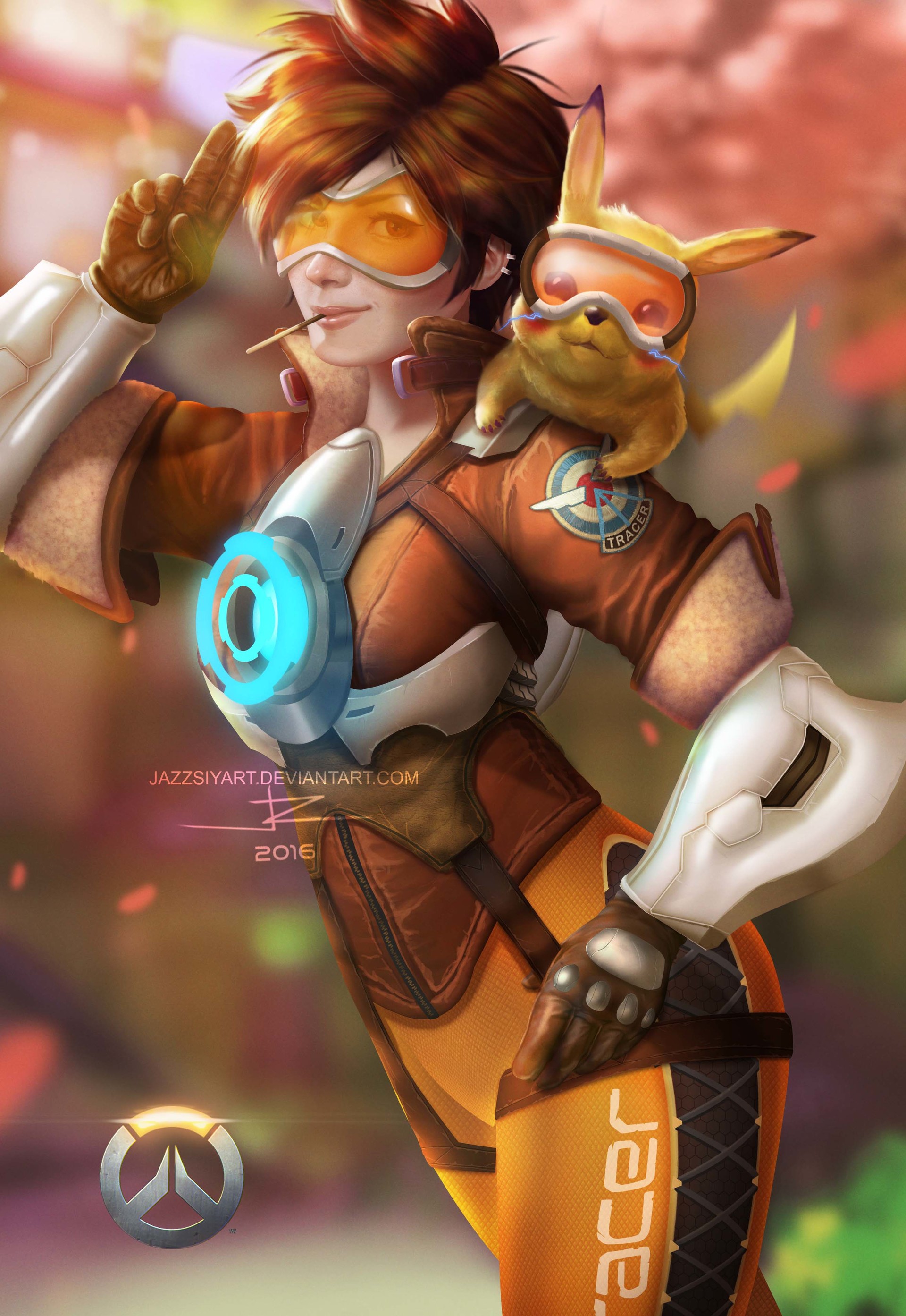 Photo Overwatch tracer, crossover, pikachu Games