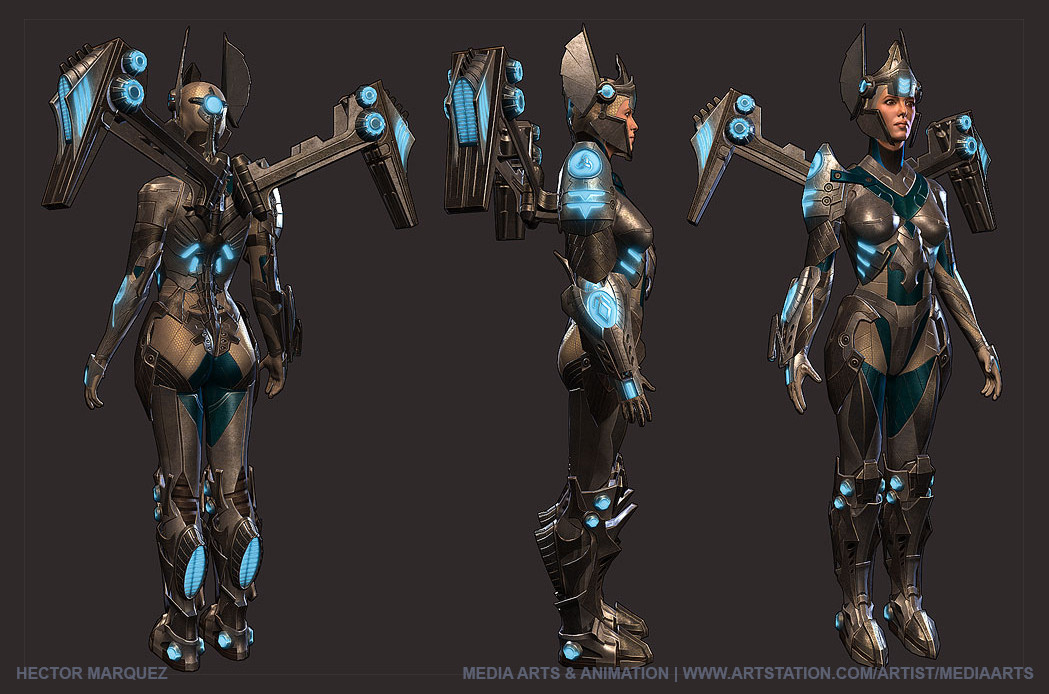 Artstation Hector Marquez Vala The Valkerie Media Arts And