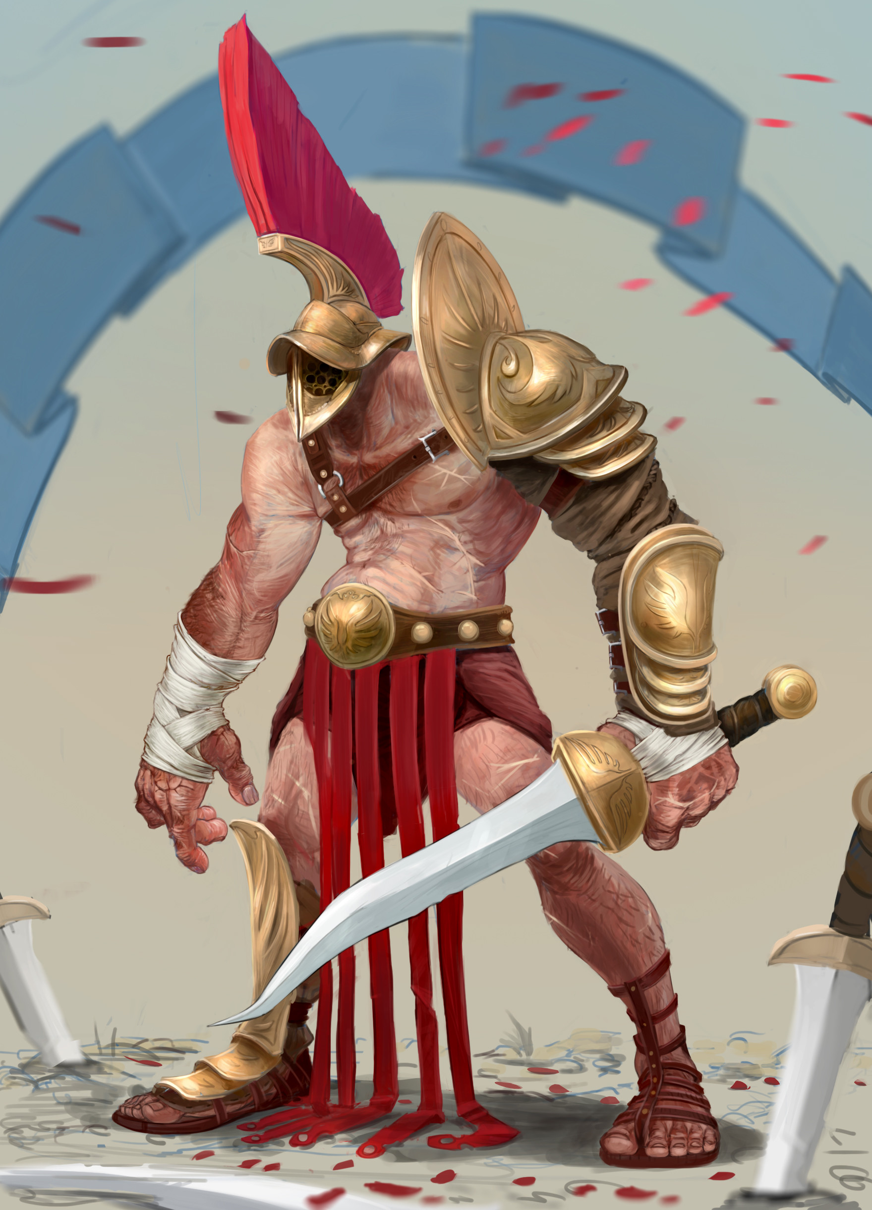 ArtStation - Character Challenge! Gladiator!, Tuncer Eren