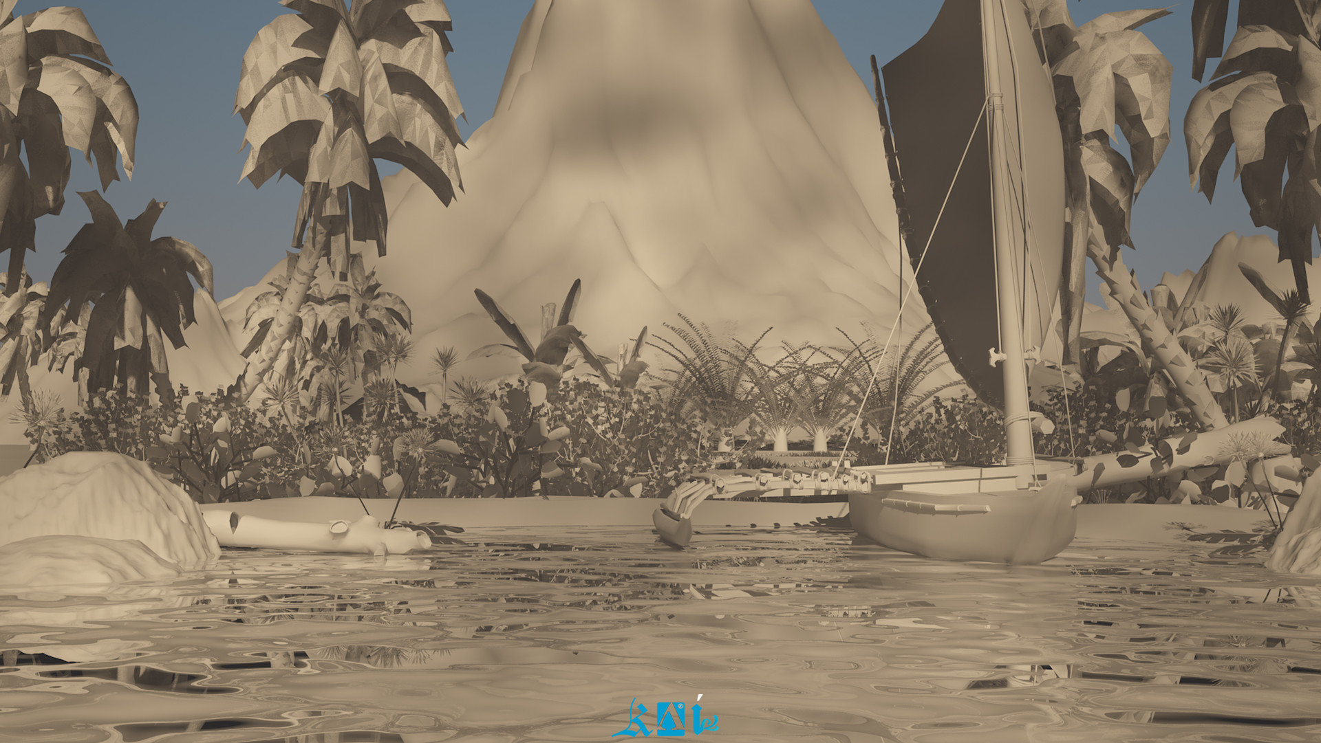 Artstation Moana Environment Kahfi K