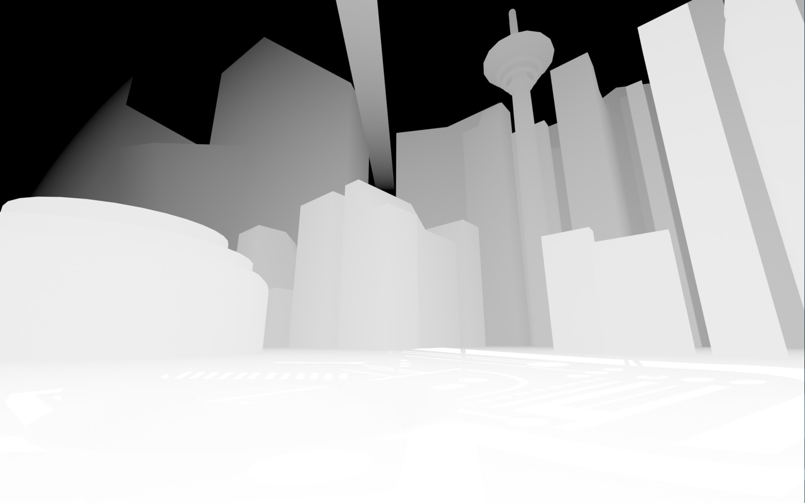 A ZDepth render for masking and atmospheric perspective