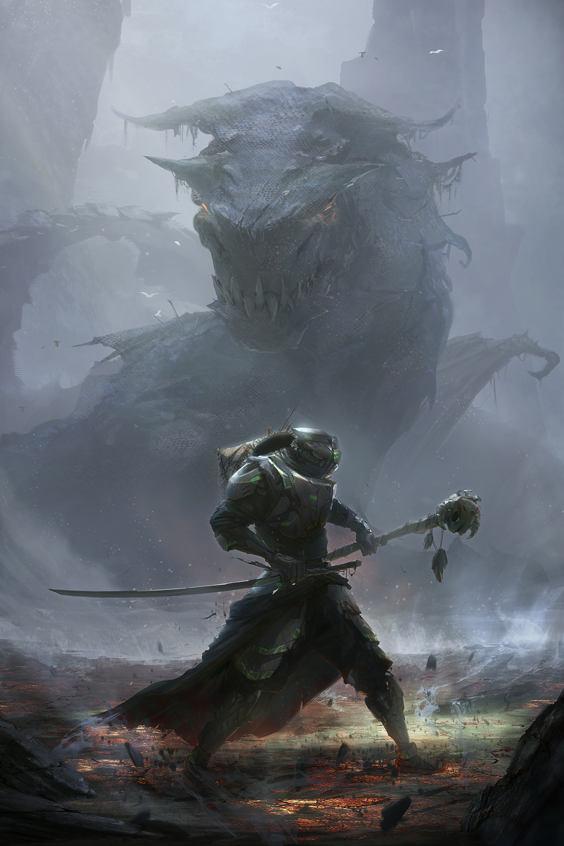 ArtStation - dragon fog, Vincent Lefevre