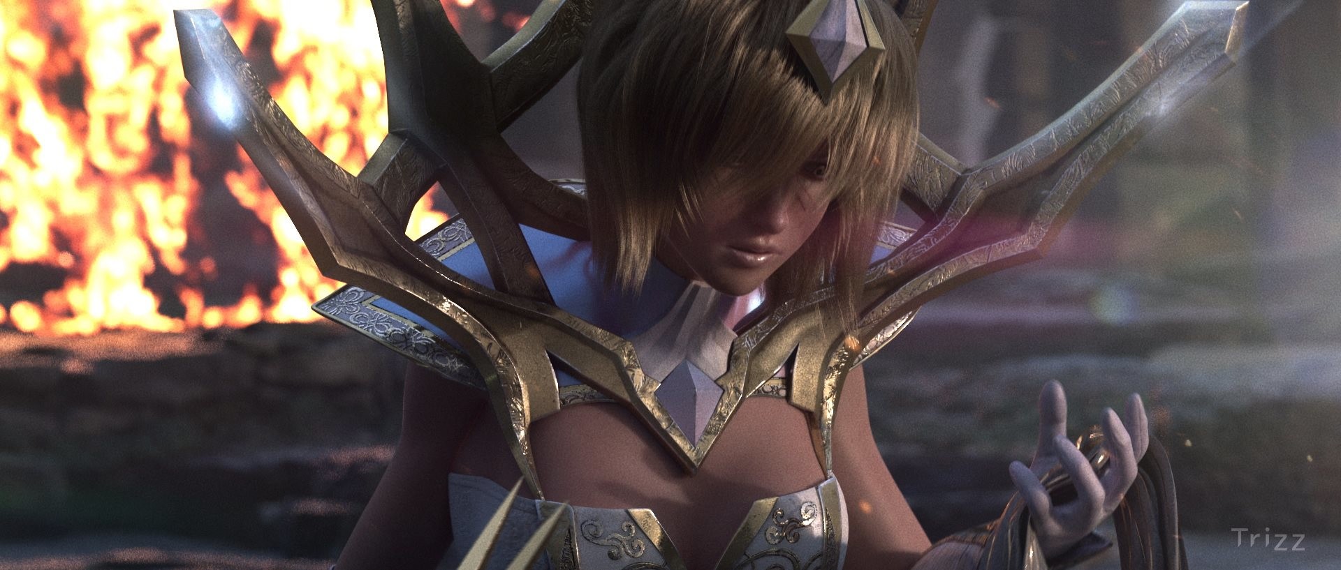 Artstation Hair The Light Within Elementalist Lux League Of Legends Yoonjong Song