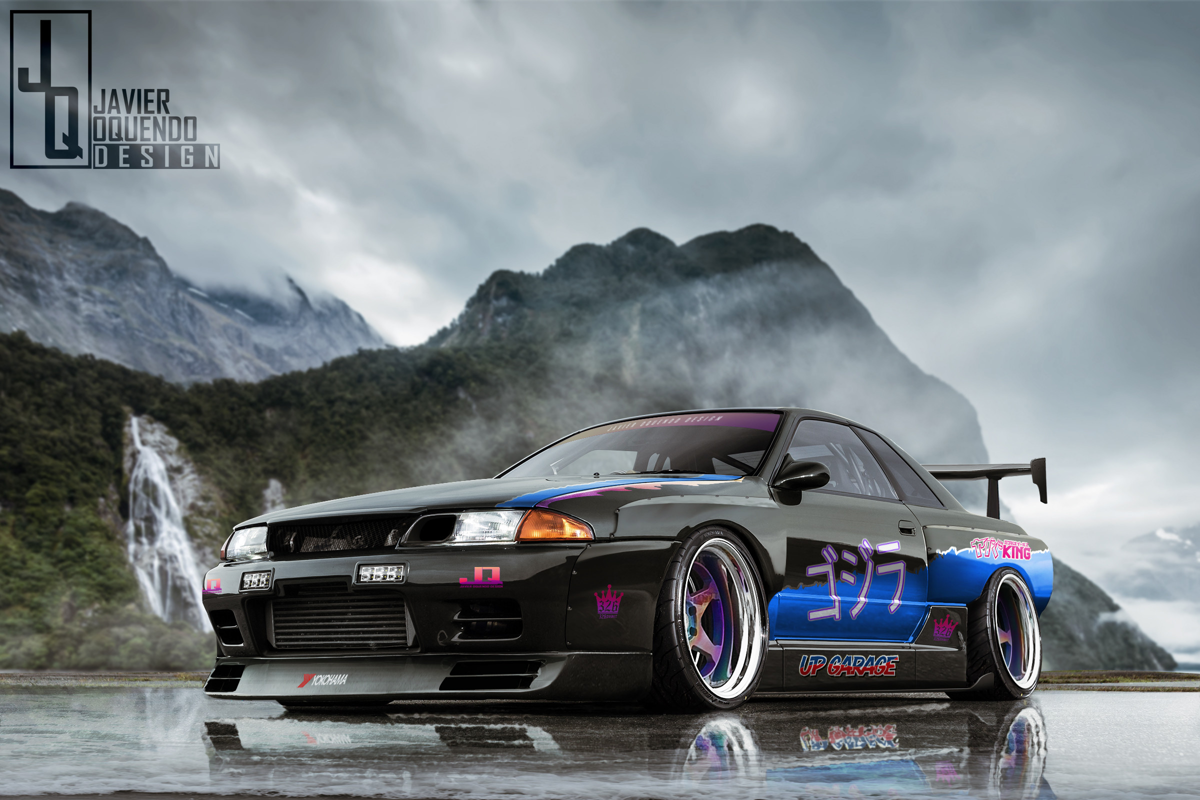 nissan skyline gtr r32 дрифт