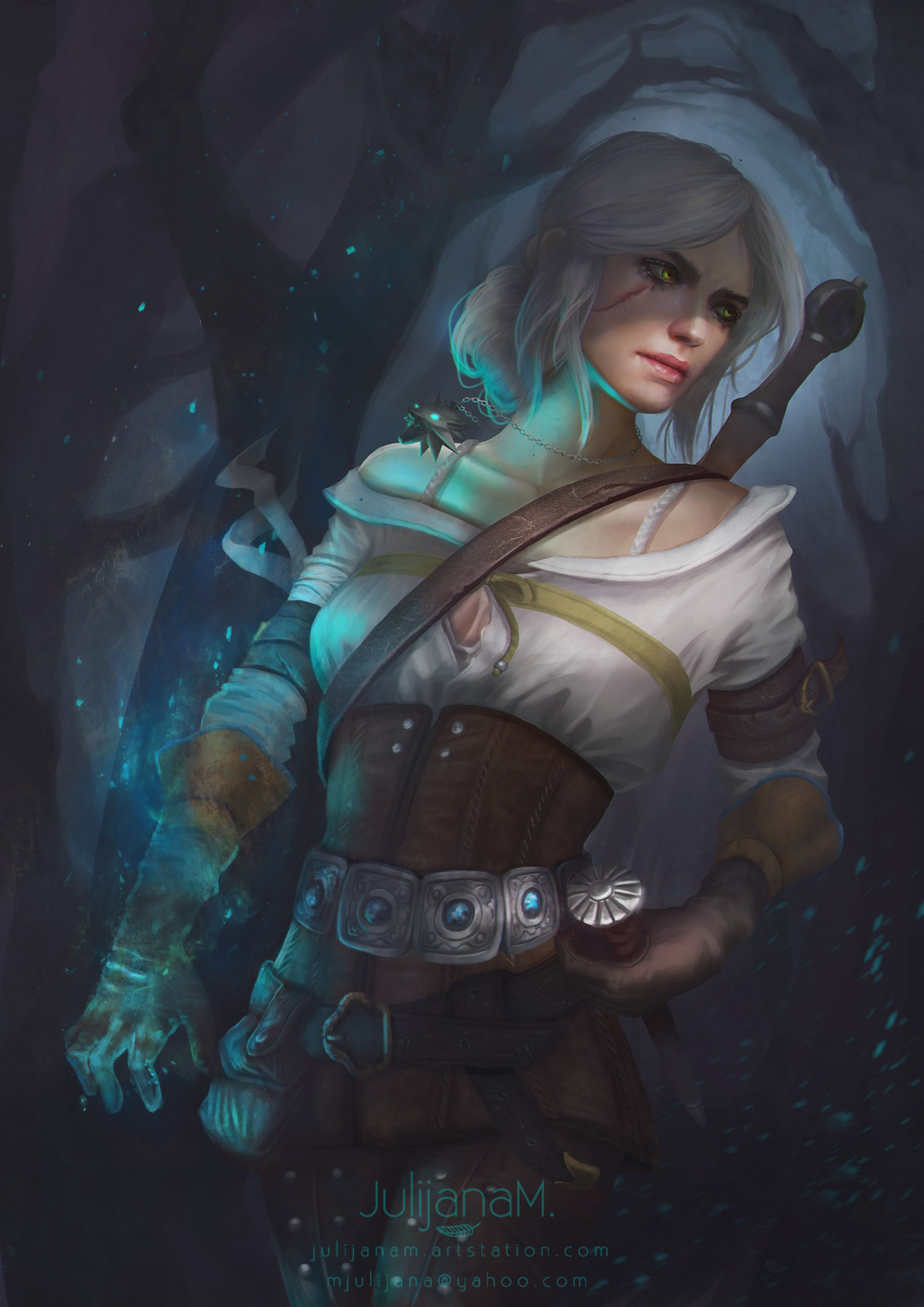 Artstation Ciri Geralt Yennefer Witcher 3 Wild Hunt Fan Art Julijana Mijailovic,Full Hd Nature Wallpaper Hd For Mobile Free Download