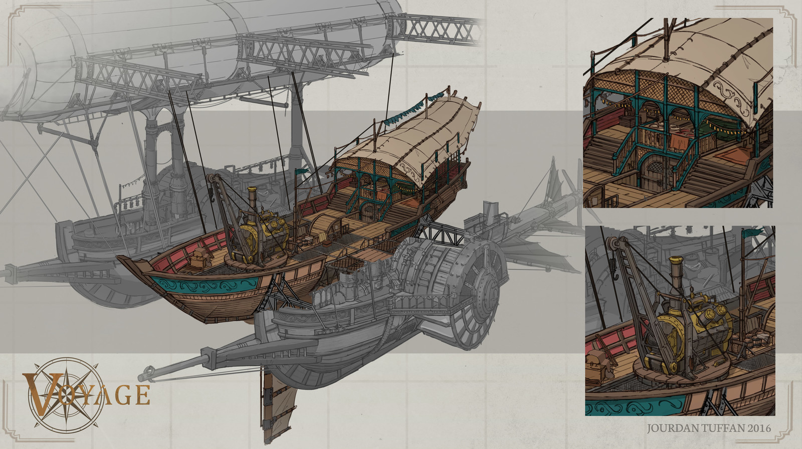 Pepper Merchant Ship - Middle Hull Detail