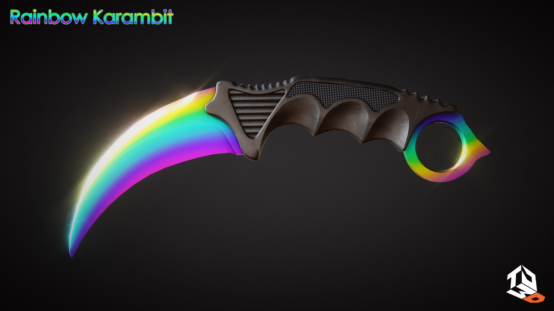 tom jw rainbow karambit