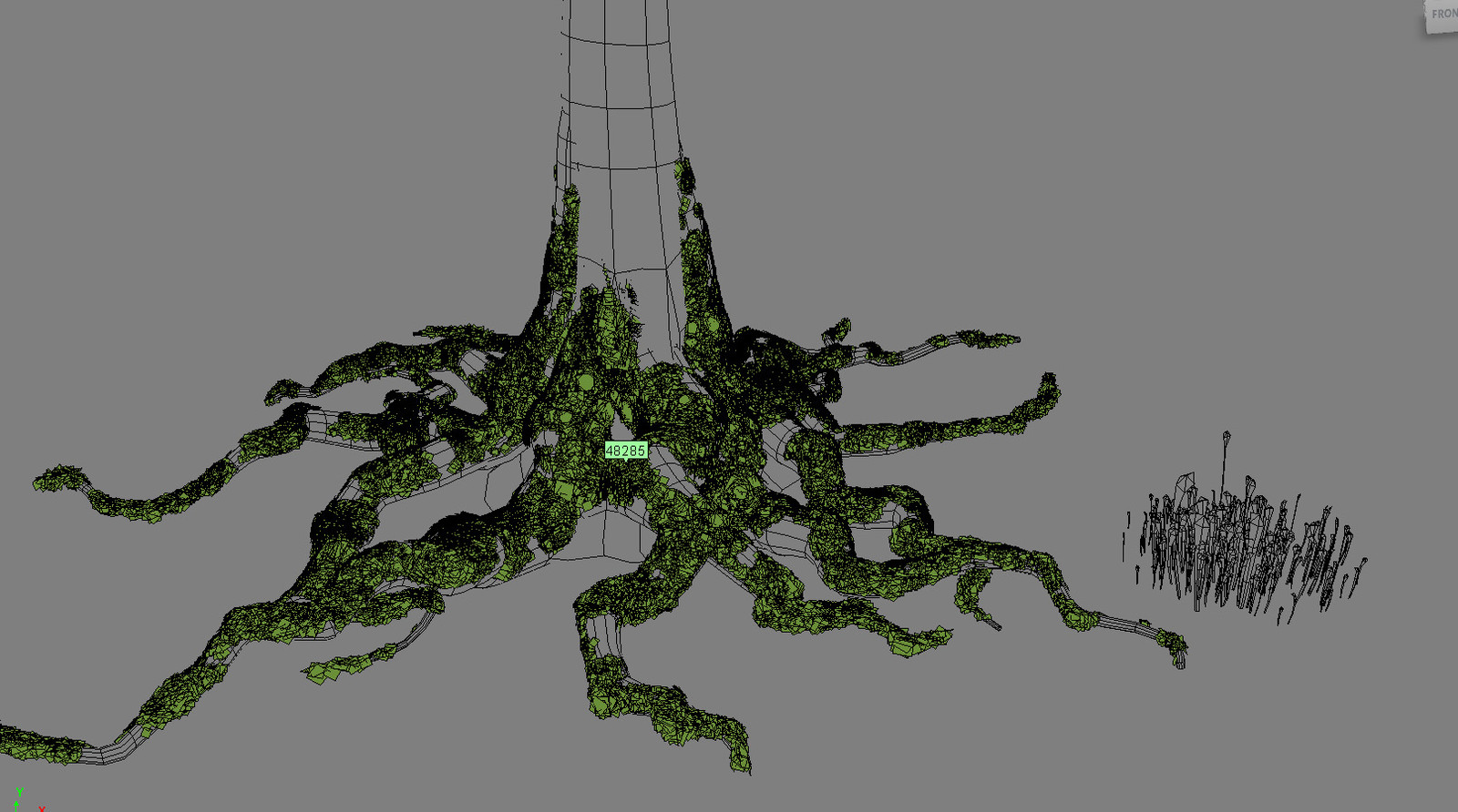 just moss... a lot of instances on particles 