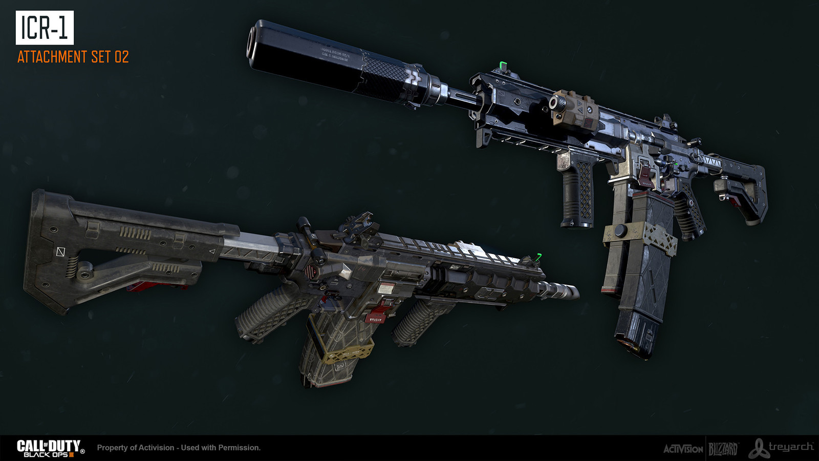 Additional modeling attachment support by Nathaniel Jorgenson. Base gun and textures by Ethan Hiley