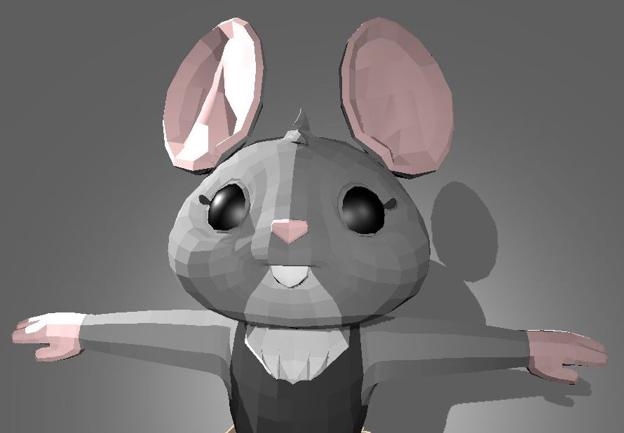 early model, before rigging