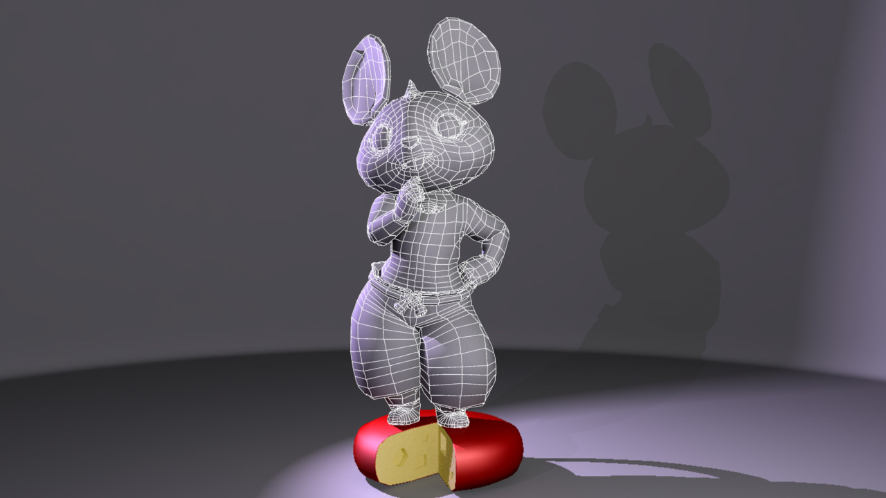 Front view, Wireframe