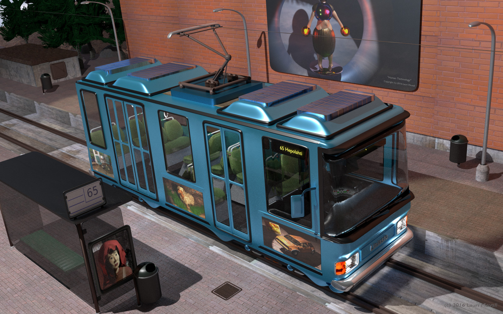 Tram line 65 (outside view)