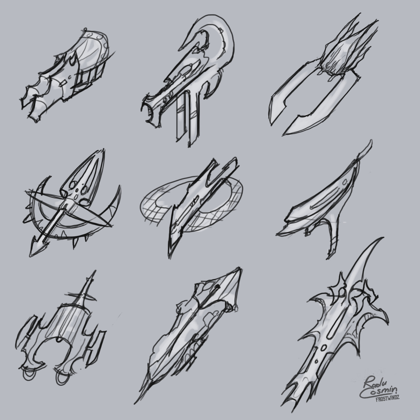 sci fi spaceship drawing