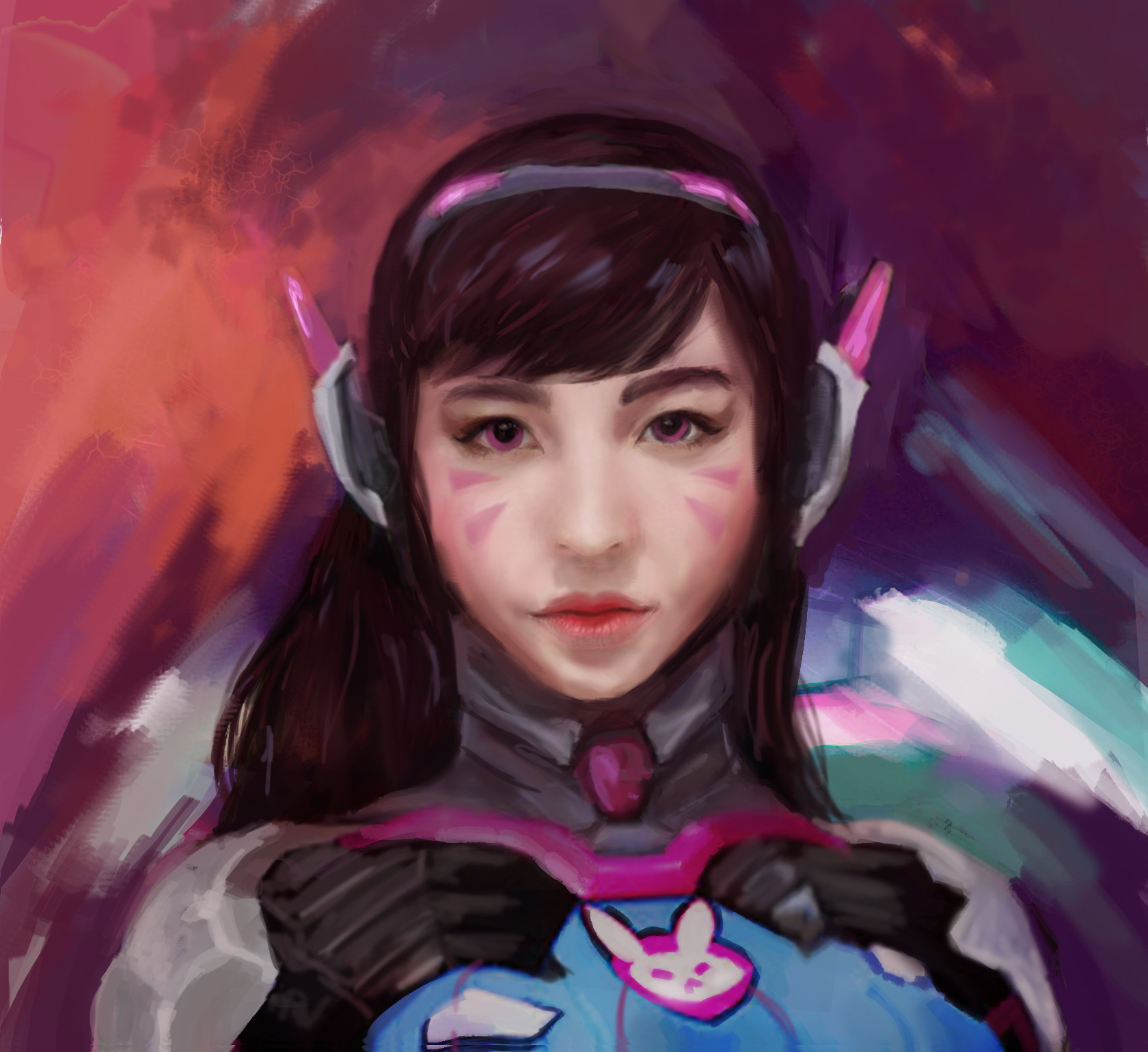D.va's ready to get her game on in this professional thick glossy prin...