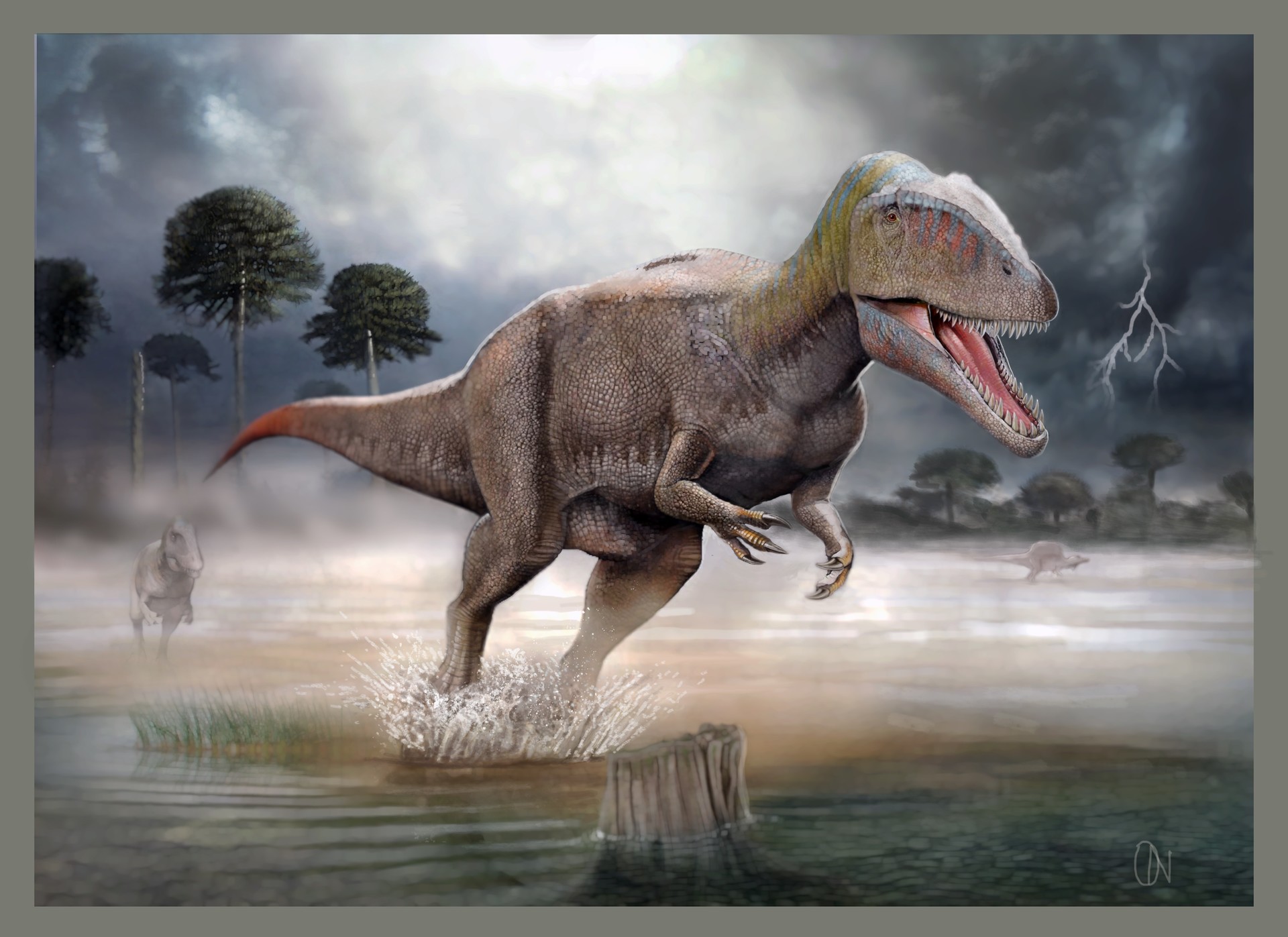 Опасные динозавры в мире. Кархародонтозавр. Кархародонтозавр динозавр. Кархародонтозавр палеоарт. Тероподы Кархародонтозавр.