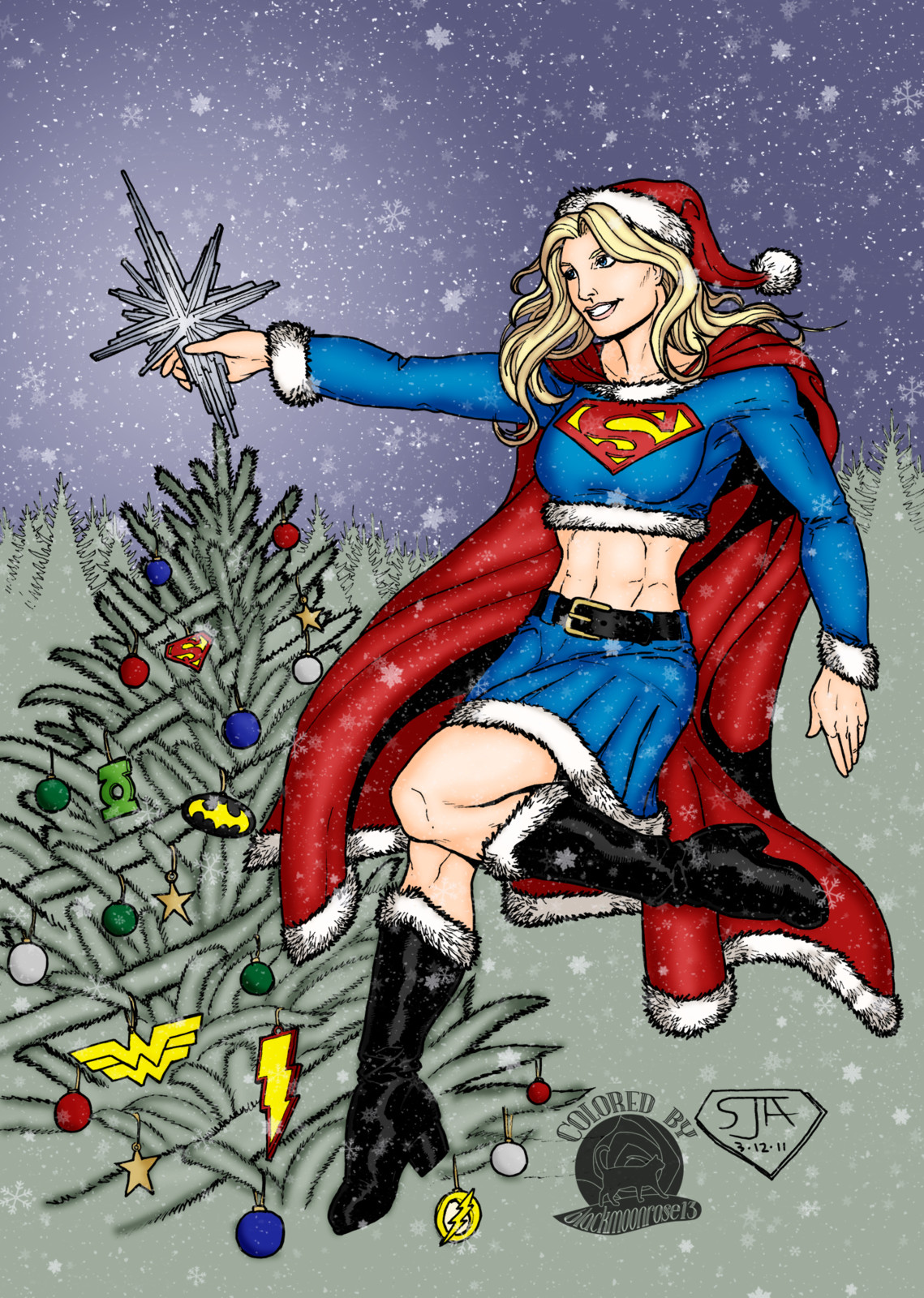 Cat Luniscia Supergirl Christmas