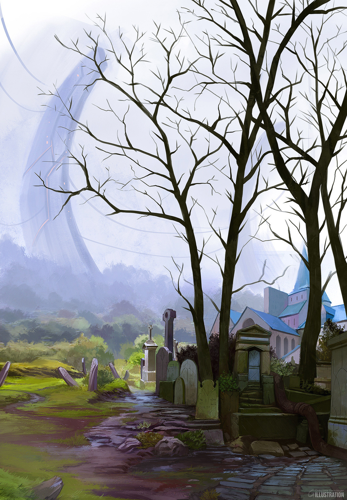 Environment practice - graves and fog !