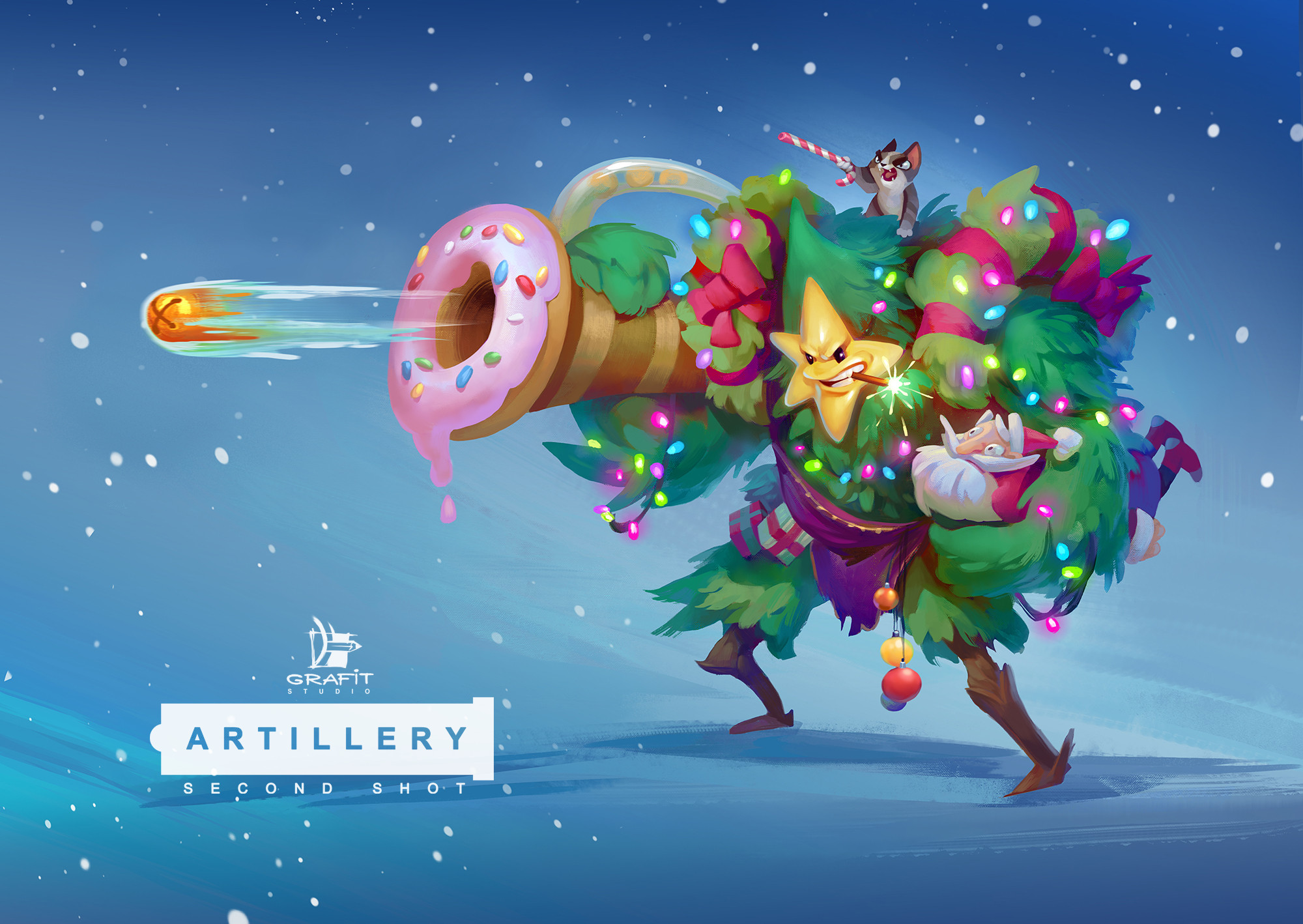 Artillery: Second Shot Christmas art