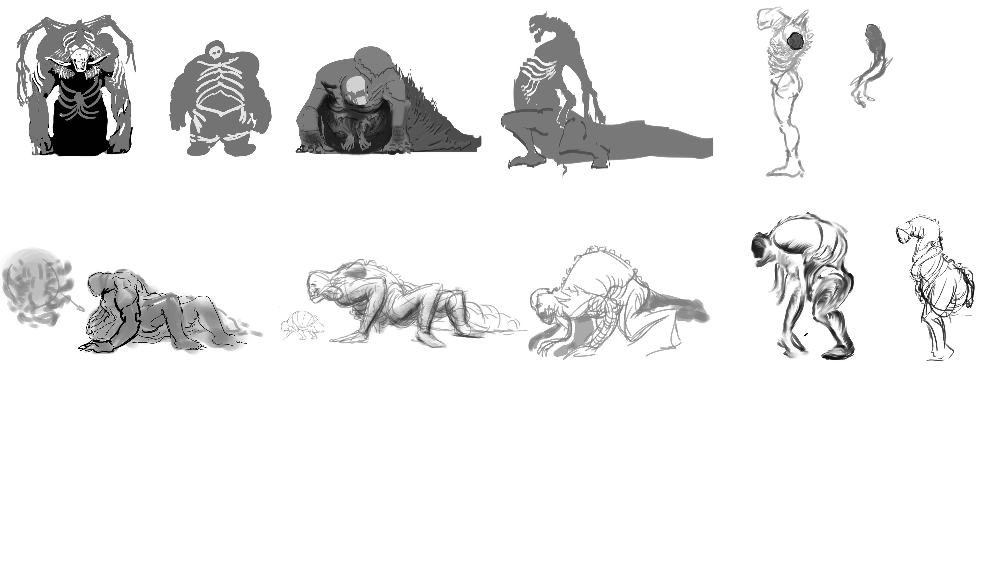 Rough initial sketches