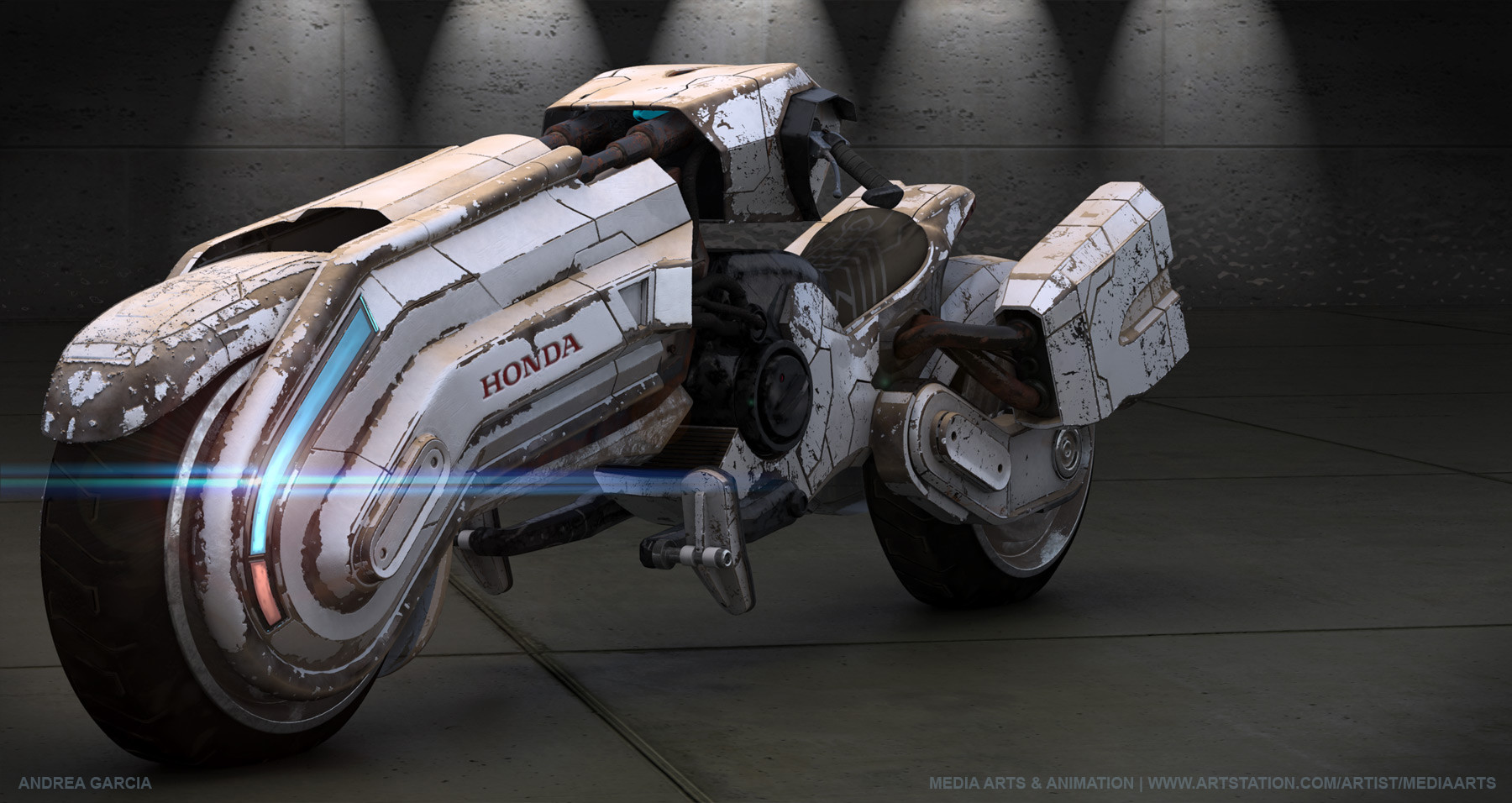 Artstation Andrea Garcia Futuristic Concept Motorcycle Eudy S Media Arts And Animation