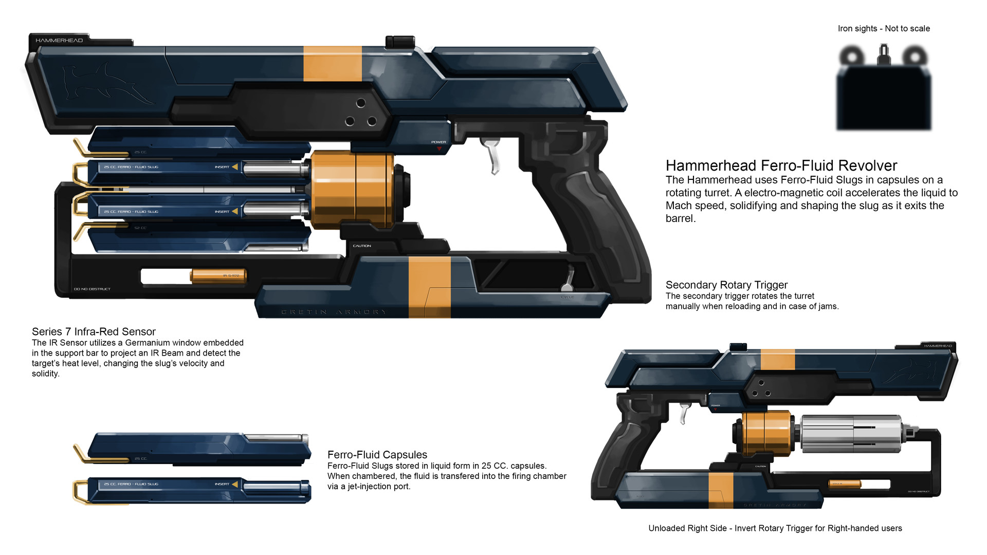 Artstation Hammerhead Ferro Fluid Revolver Benedict Neoh