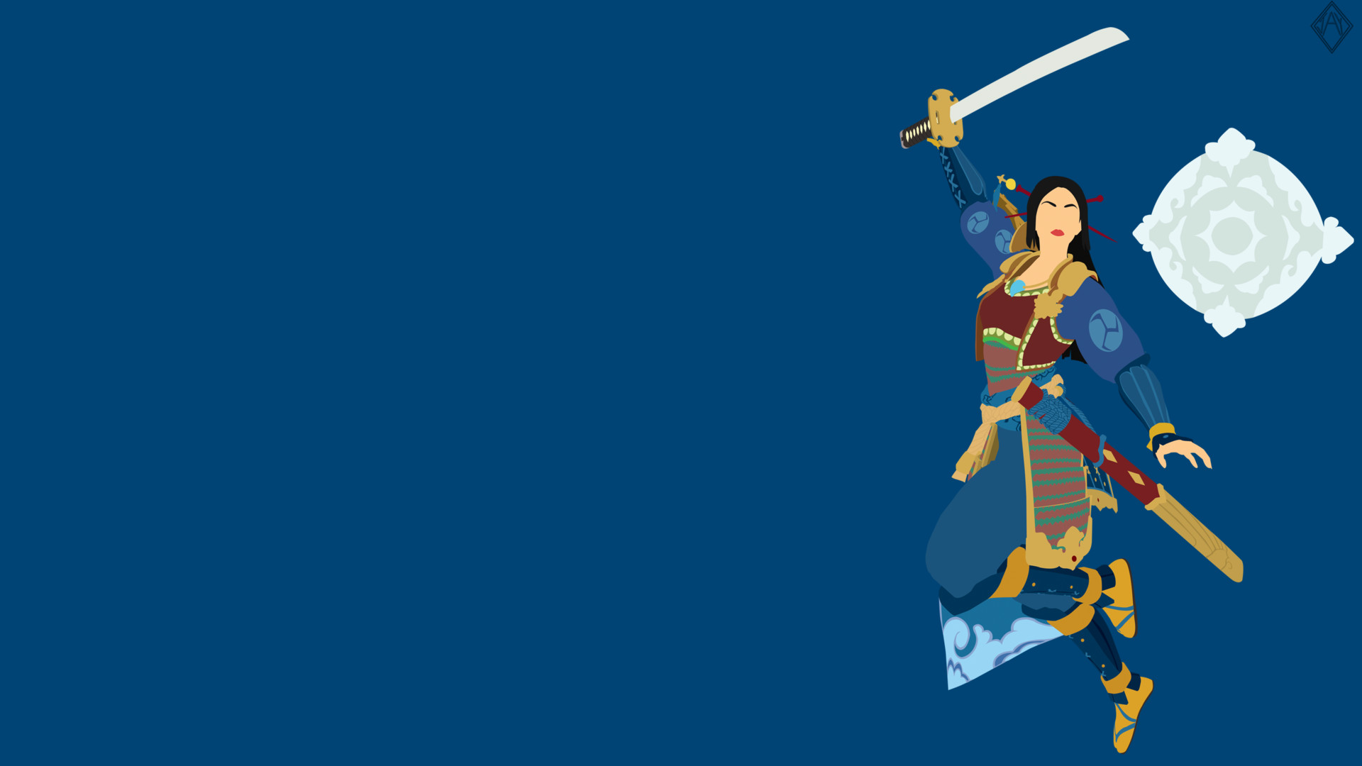 Artstation Smite Amaterasu Minimalist Wallpaper Jay R