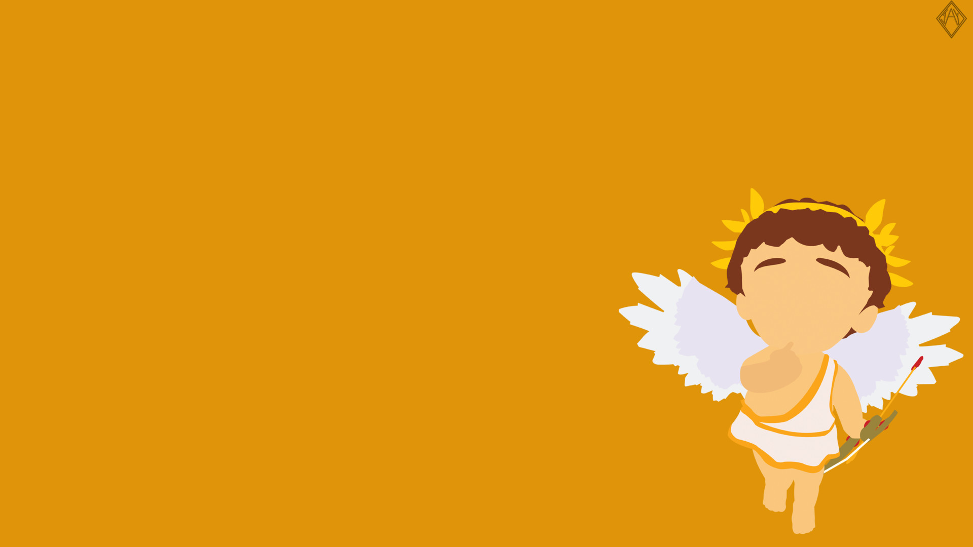 cupid minimalist wallpaper jay r