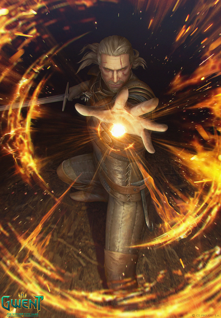 Geralt: Igni - Gwent Card.